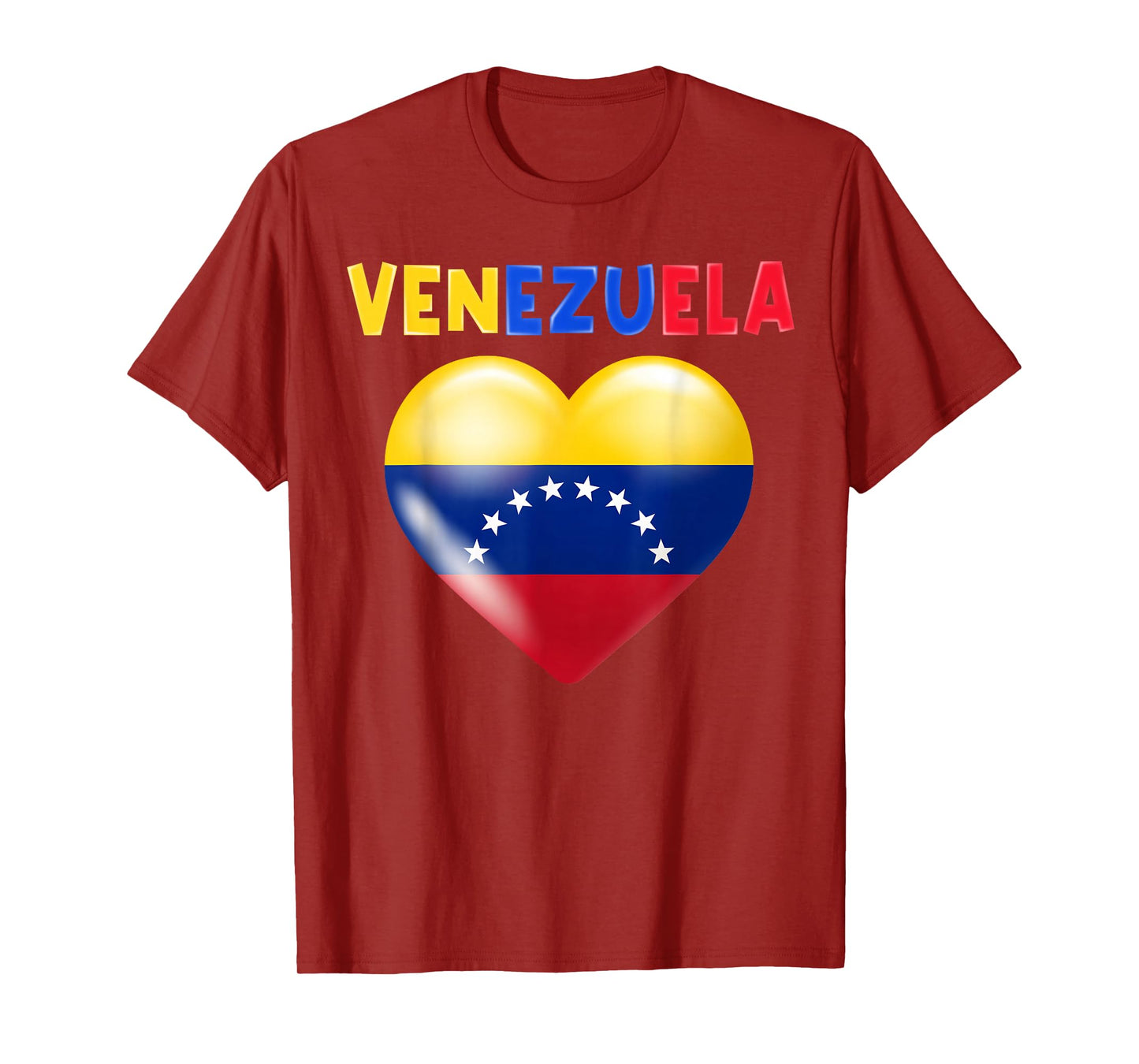 Venezuela Flag Venezuela Heart Venezuelan Flag Men Women T-Shirt
