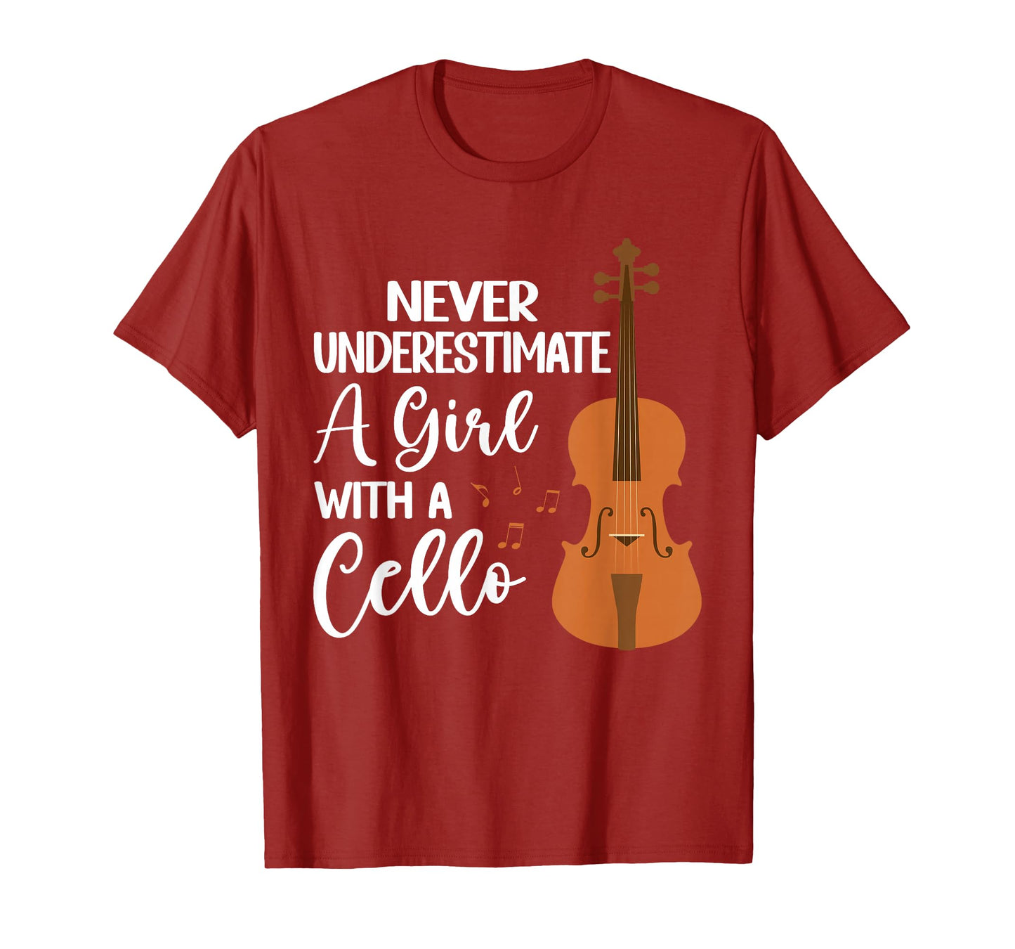 Funny Cello Art For Girls Women Kids Youth Cello Players T-Shirt