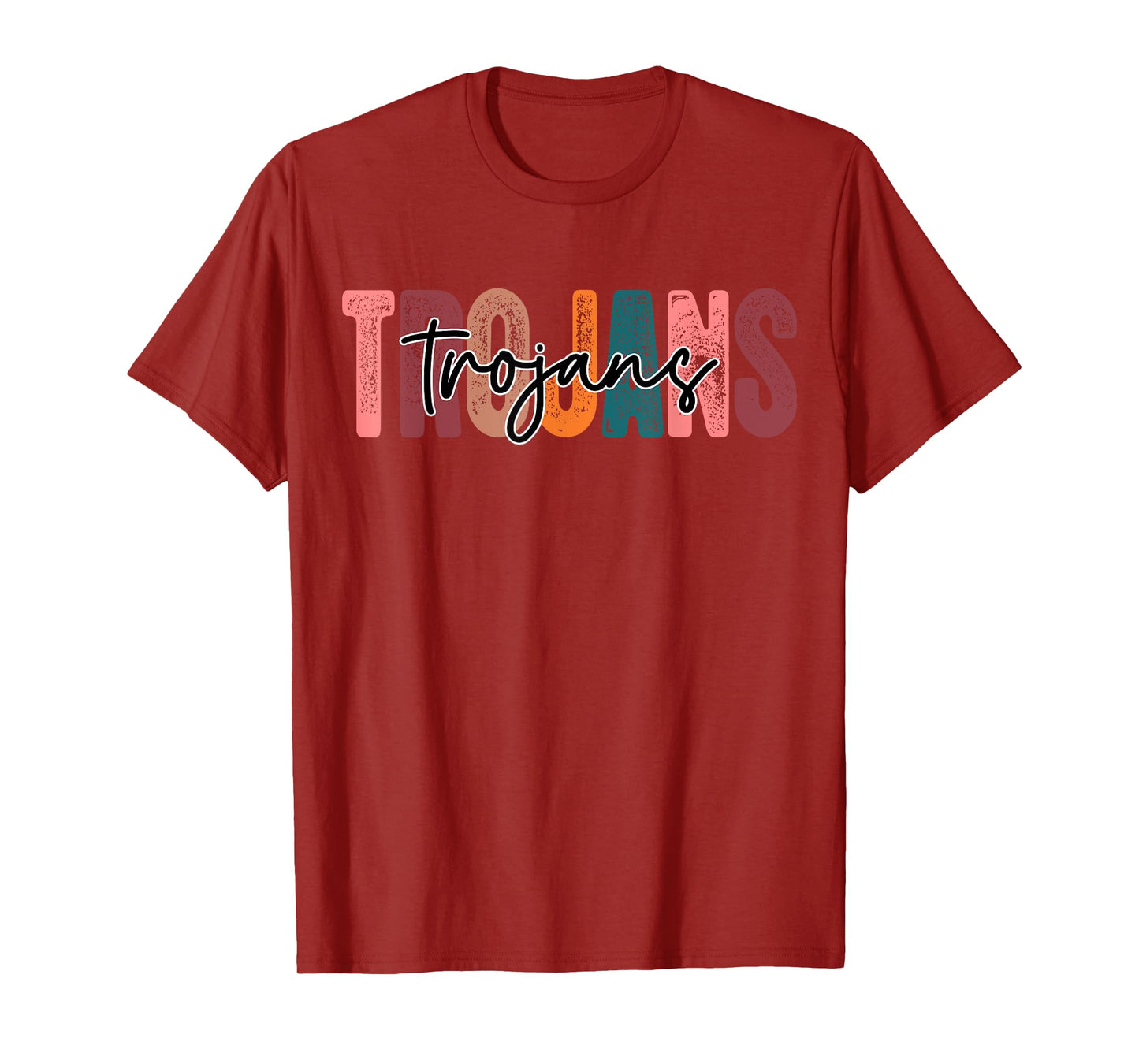 Trojans School Sports Fan Team Spirit T-Shirt