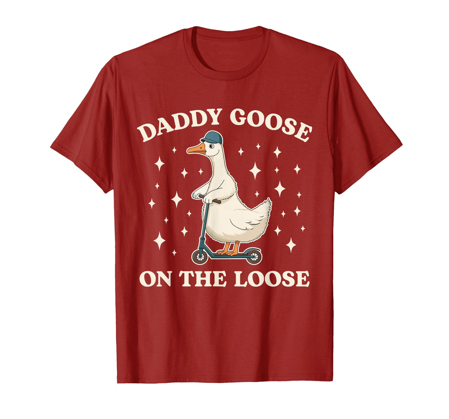 Daddy Goose On The Loose Matching Family Baby Annoucement T-Shirt