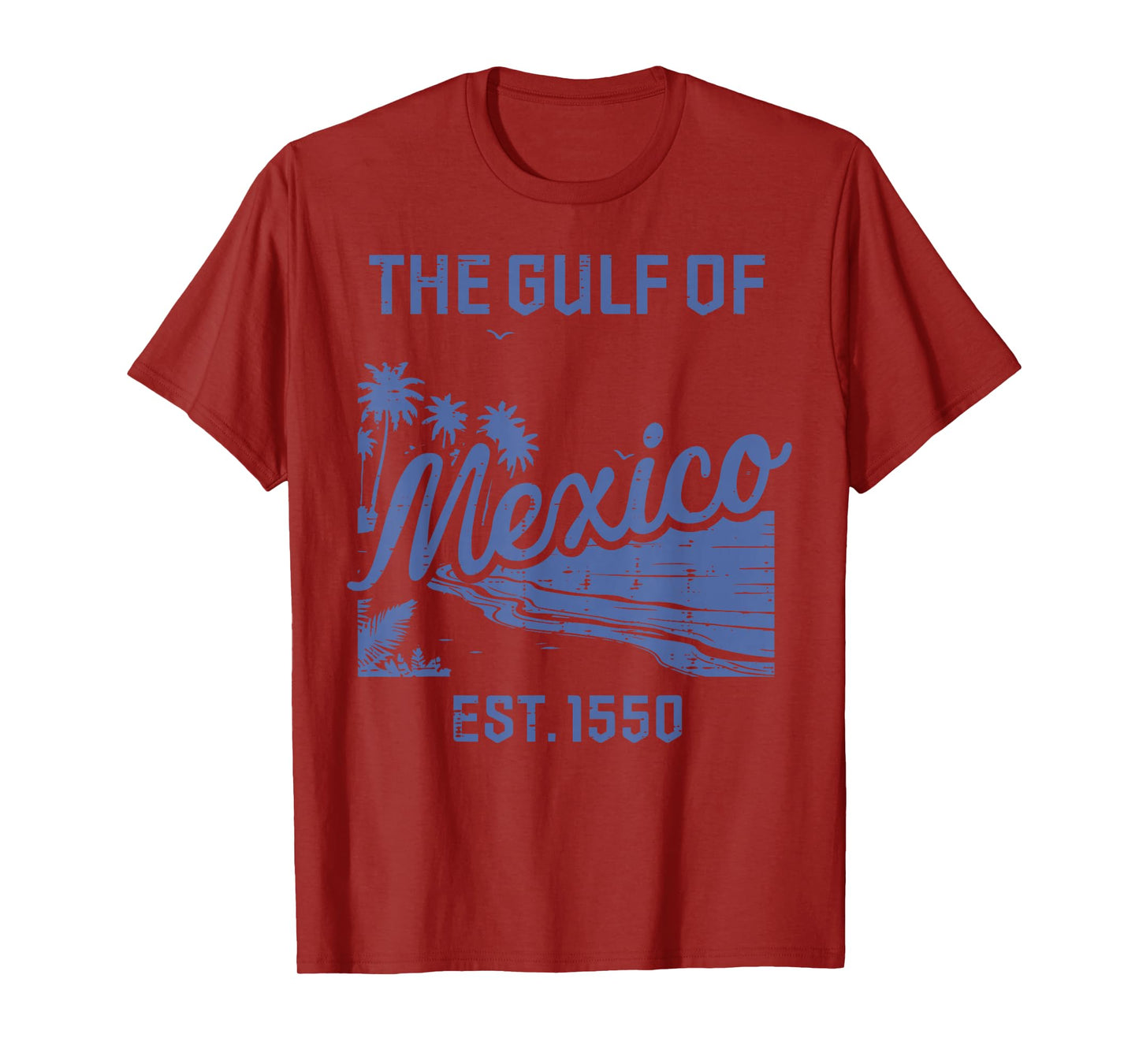 The Gulf Of Mexico Est 1550 Retro Tropical Women Men Kids T-Shirt