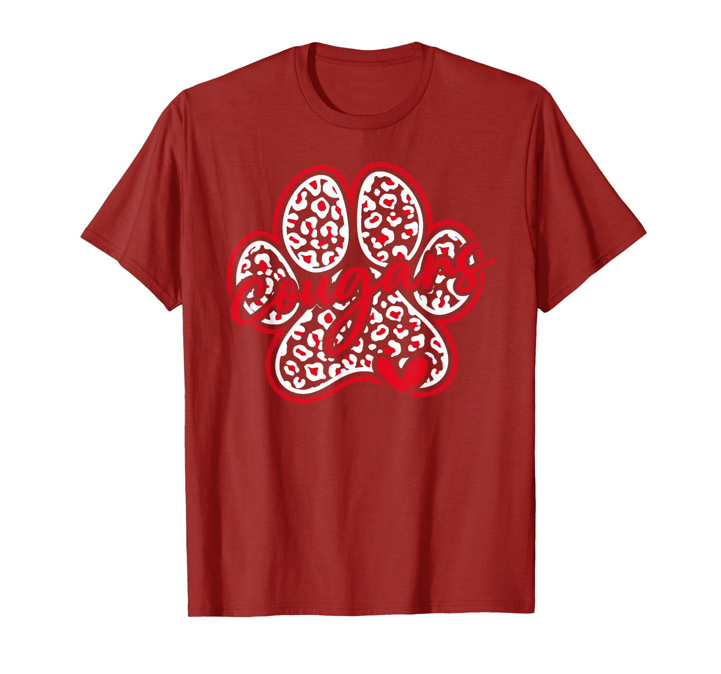Vintage Cougars School Sports Team Spirit Back To School T-Shirt