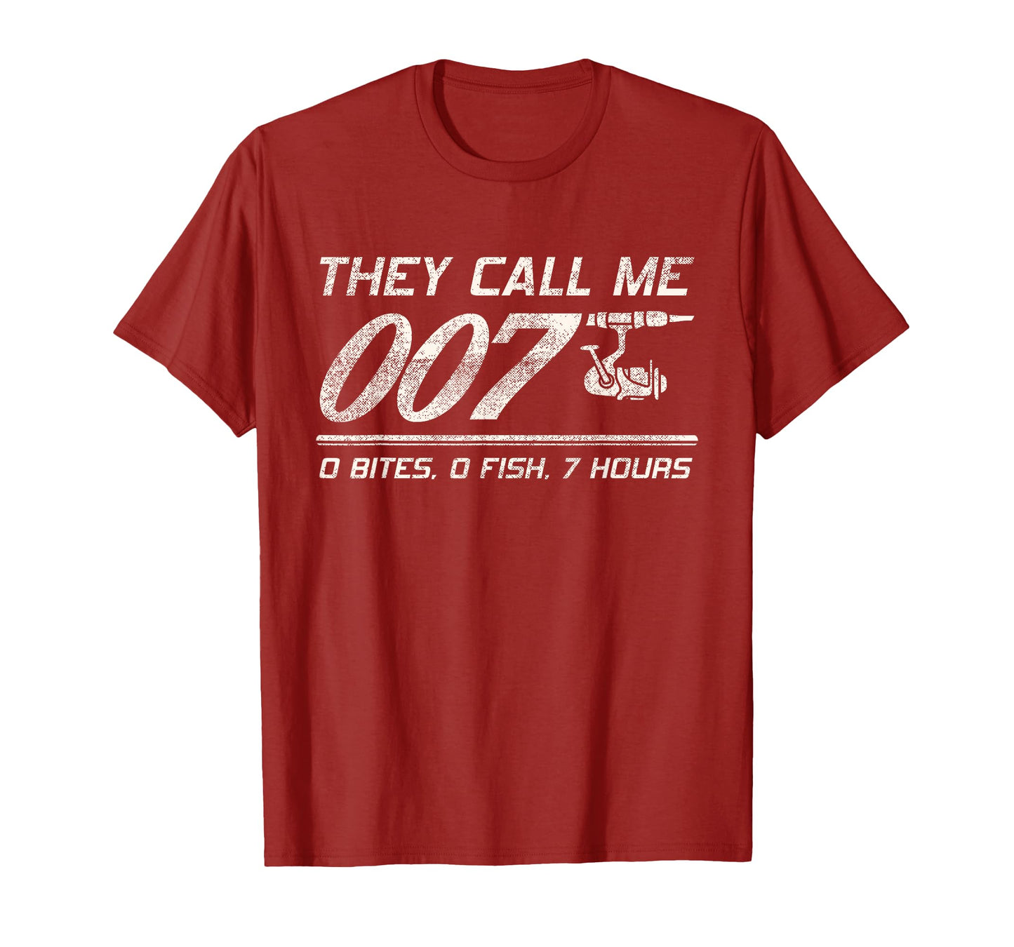 4anglers Fisherman Joke Dad - They Call Me 007 - Funny Fishing Humor T-Shirt