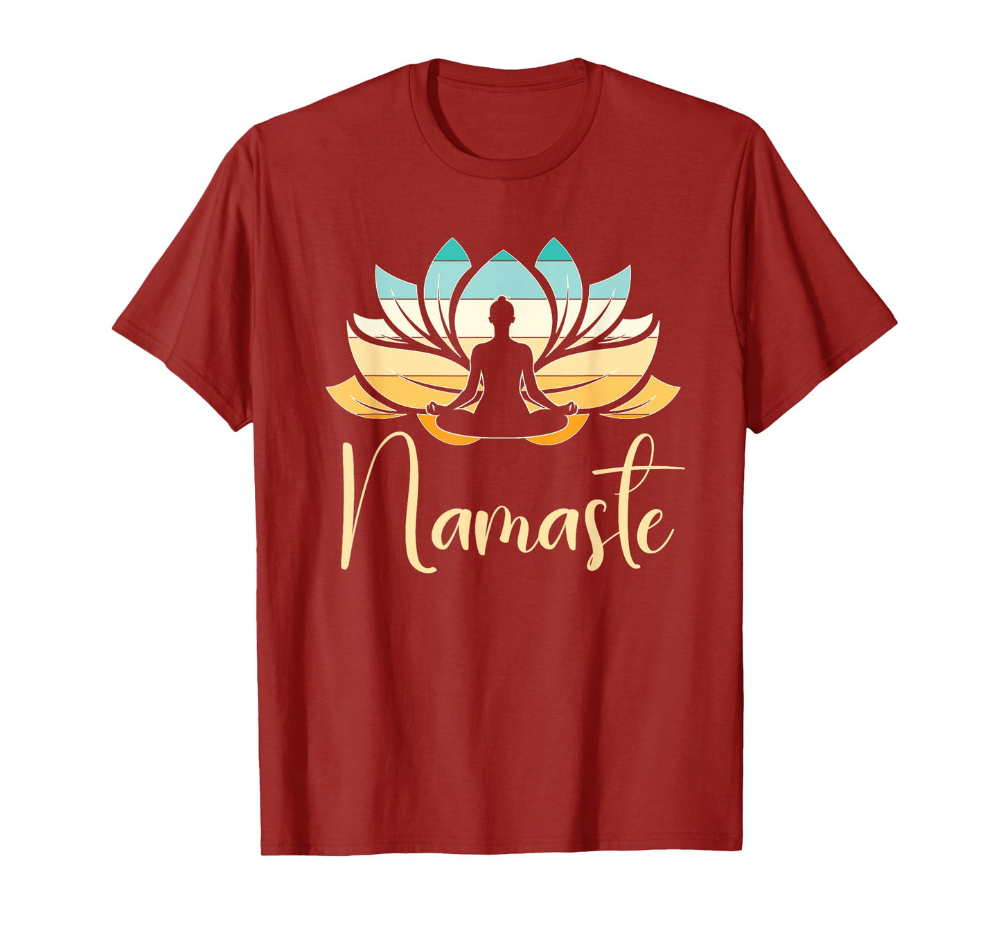 Namaste Lotus Flower Meditation Yoga T-Shirt