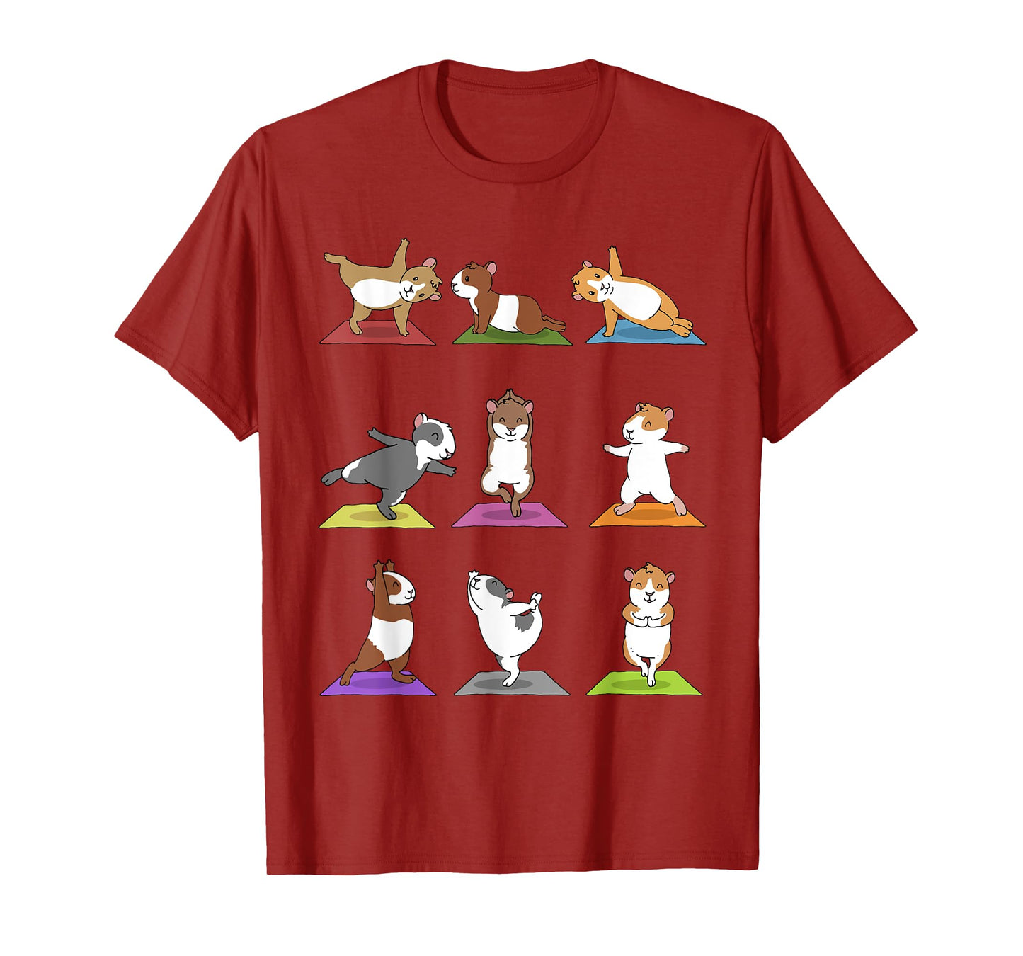 Guinea Pig T-Shirt Funny Guinea Pigs In Yoga Poses Tee T-Shirt