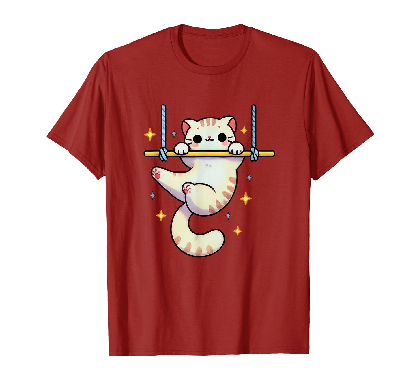 Hang In There Aerial Kitty Aerialist Cat Trapeze Men Women Kids T-Shirt