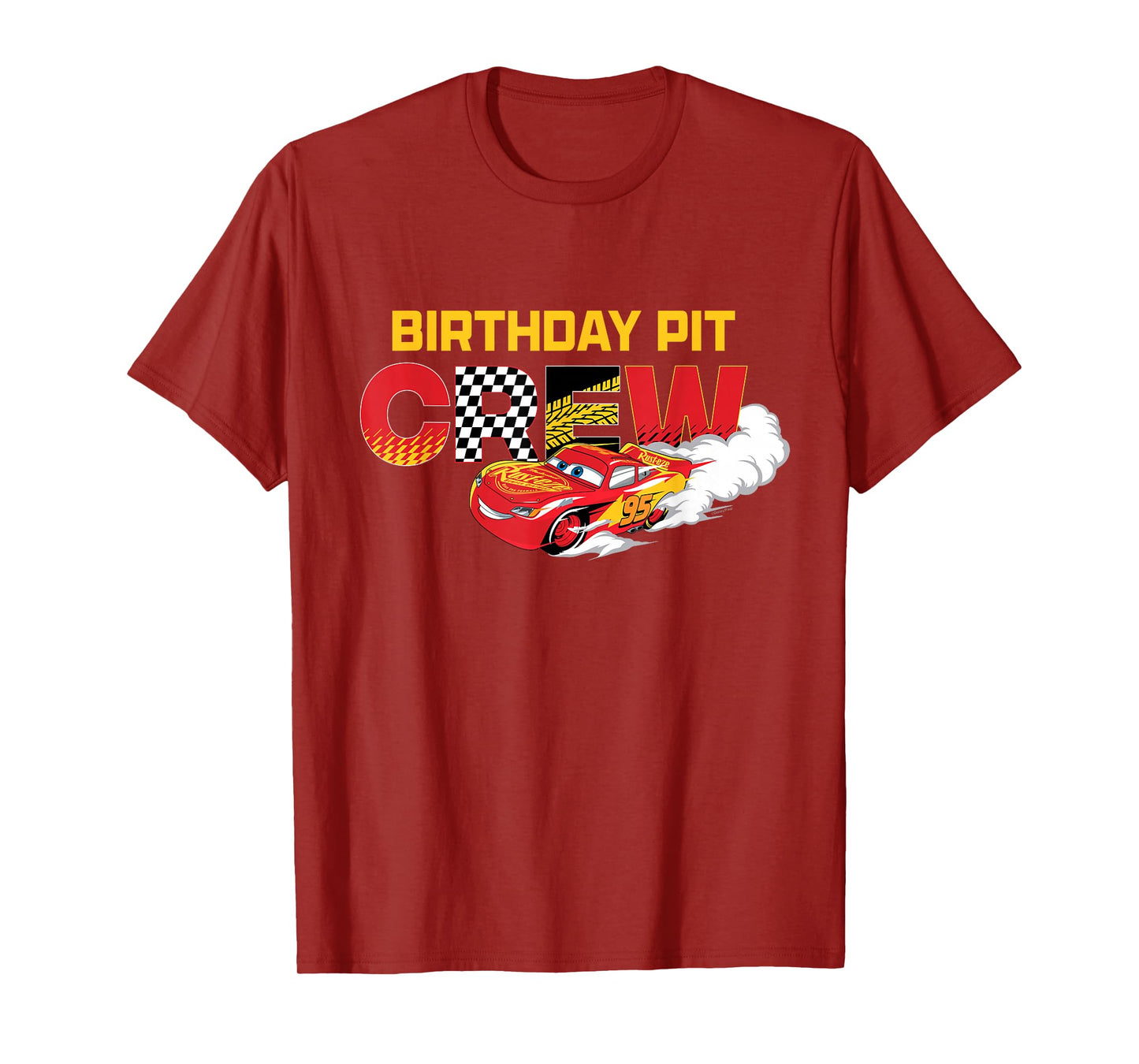 Disney & Pixar's Cars Birthday Pit Crew Lightning McQueen T-Shirt