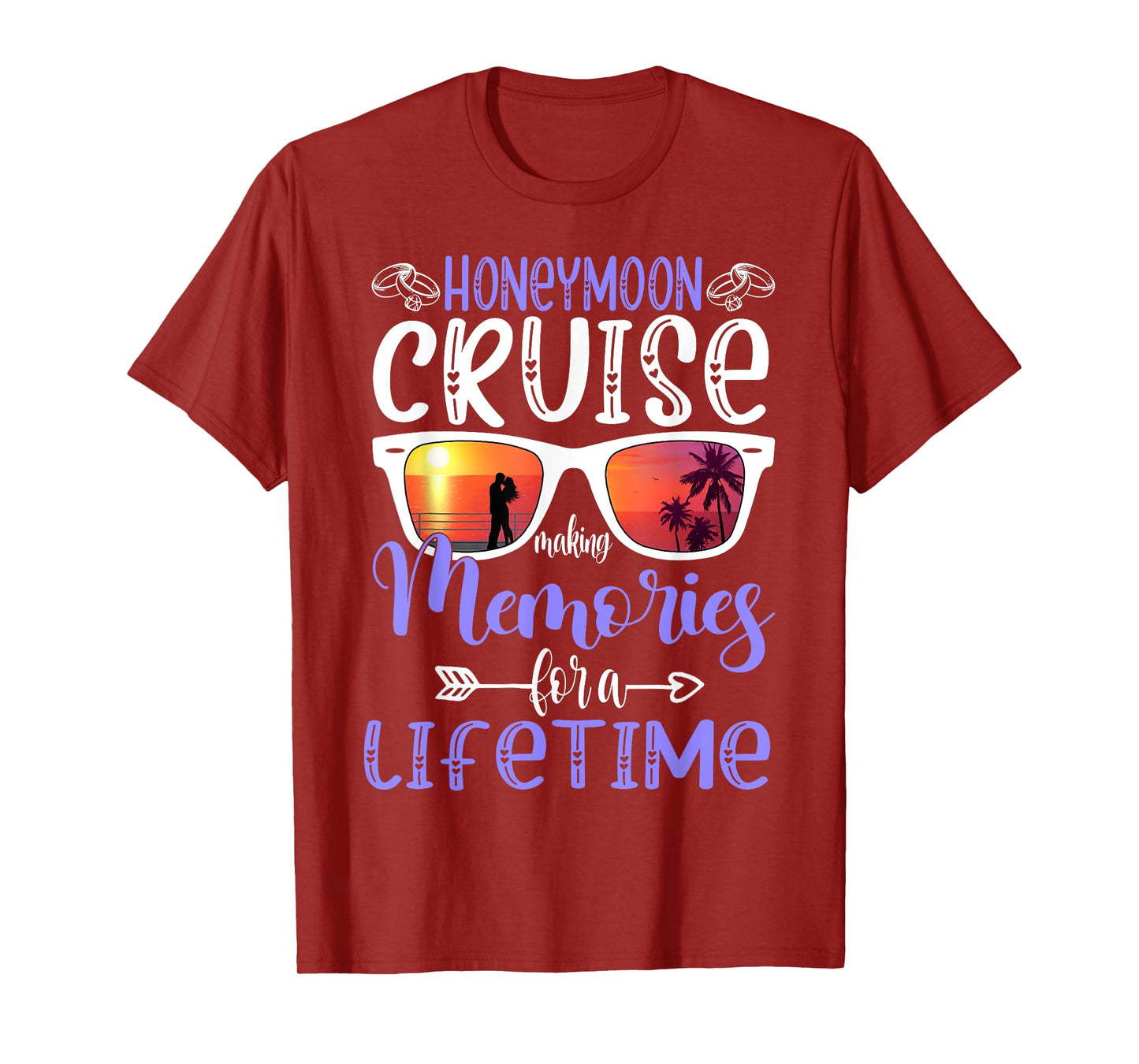 Husband Wife Our Wedding Anniversary Honey Moon Cruise Trip T-Shirt