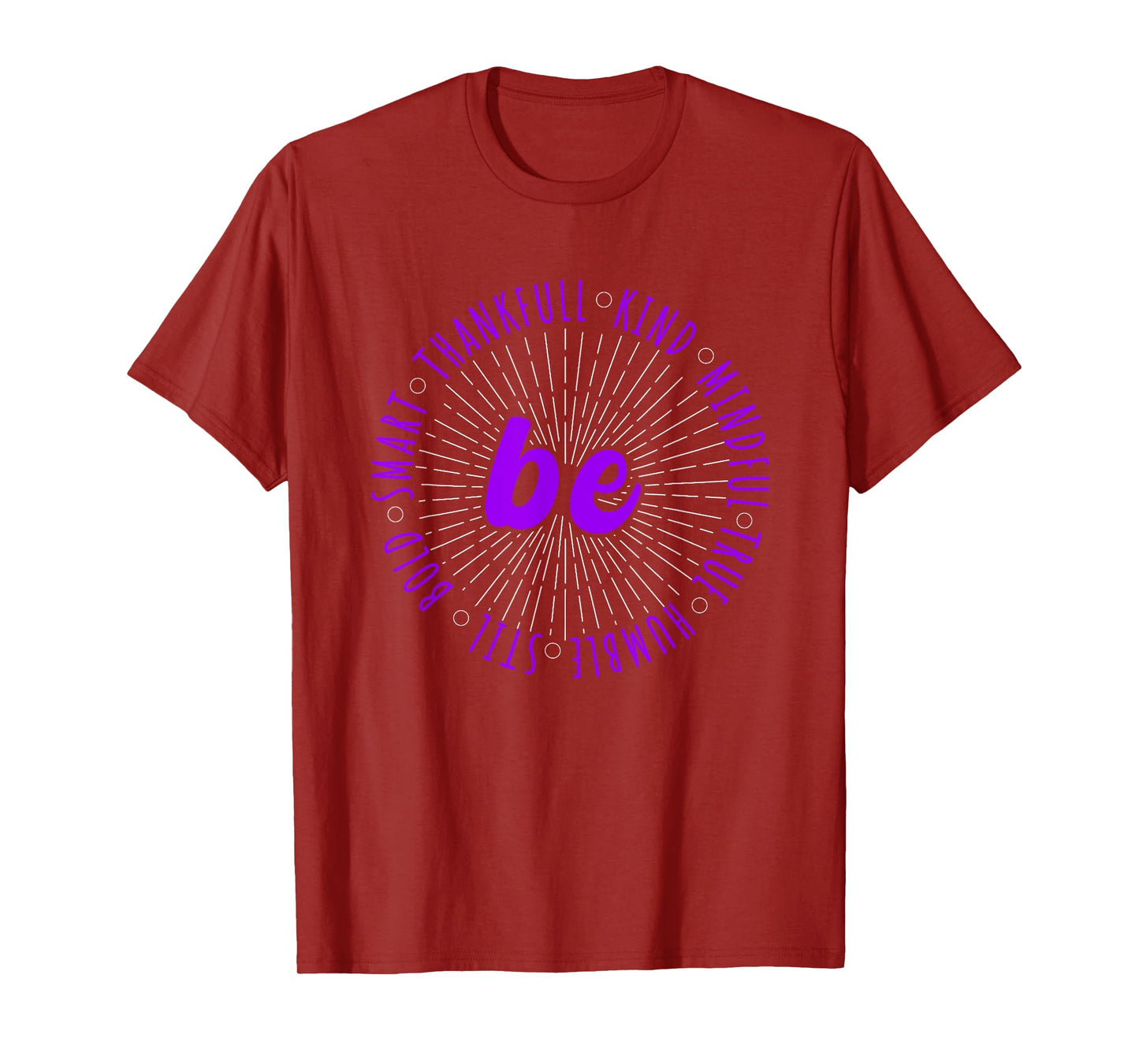 Purple Motivational Quote Positive Saying Life Slogan Purple T-Shirt