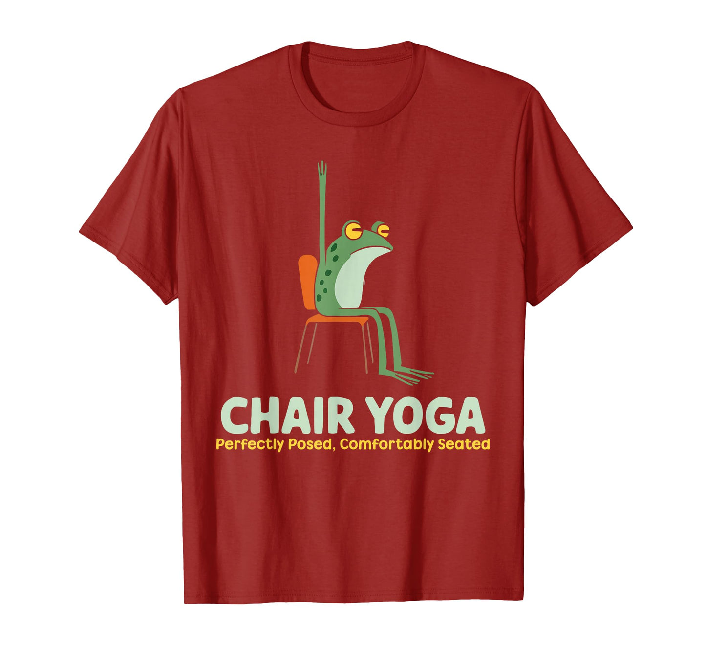 Chair Yoga Exercise Zen Fitness Workout Yoga Instructor T-Shirt