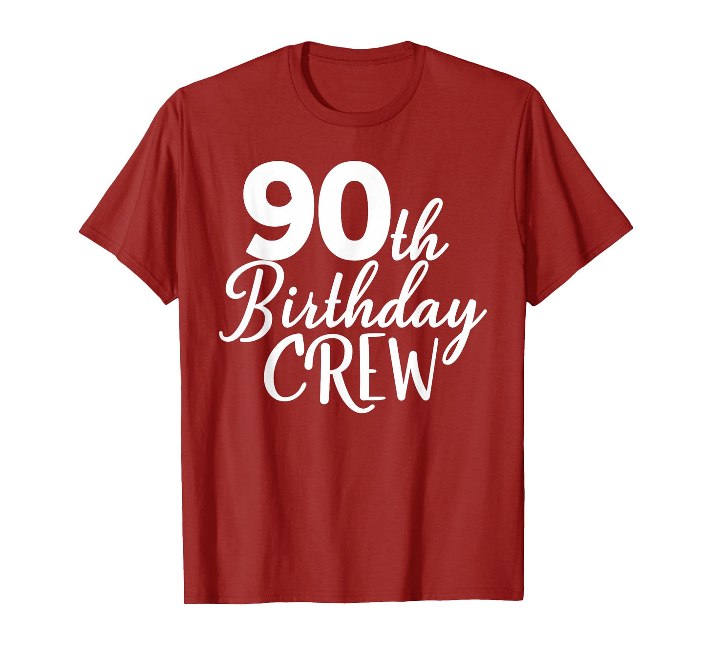 90th Birthday Crew 90 Years Old Group Matching Party T-Shirt