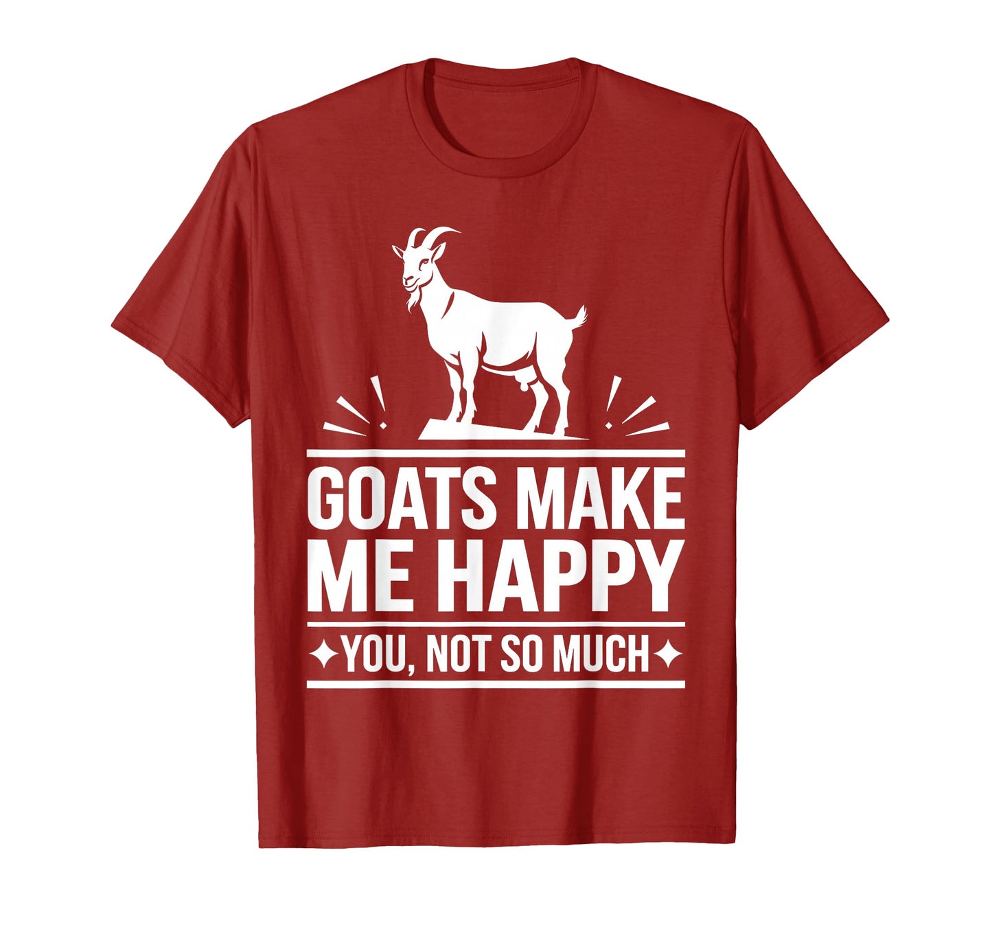 Cute Goat Design for Men Women Kids Animal Farmer Goat Lover T-Shirt