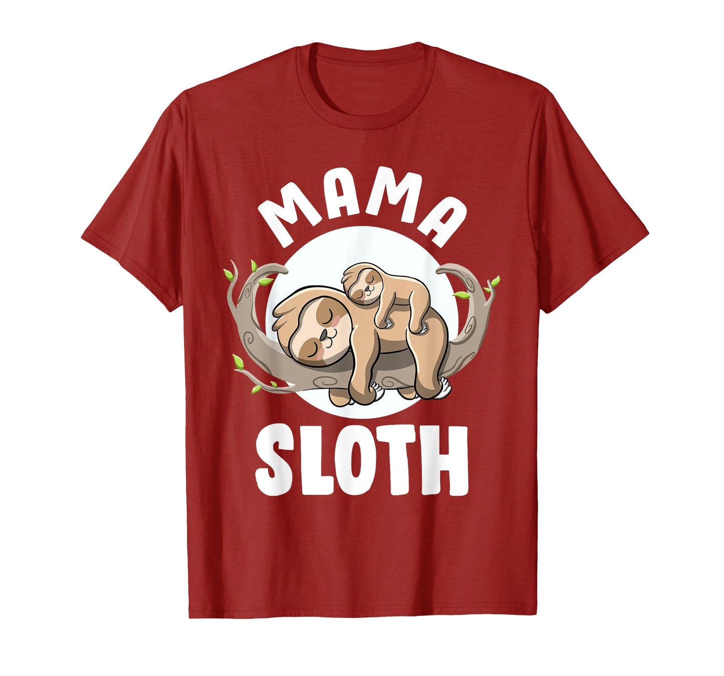Mama Sloth Cute Pregnancy Announcement Mom to be Sloth Mama T-Shirt