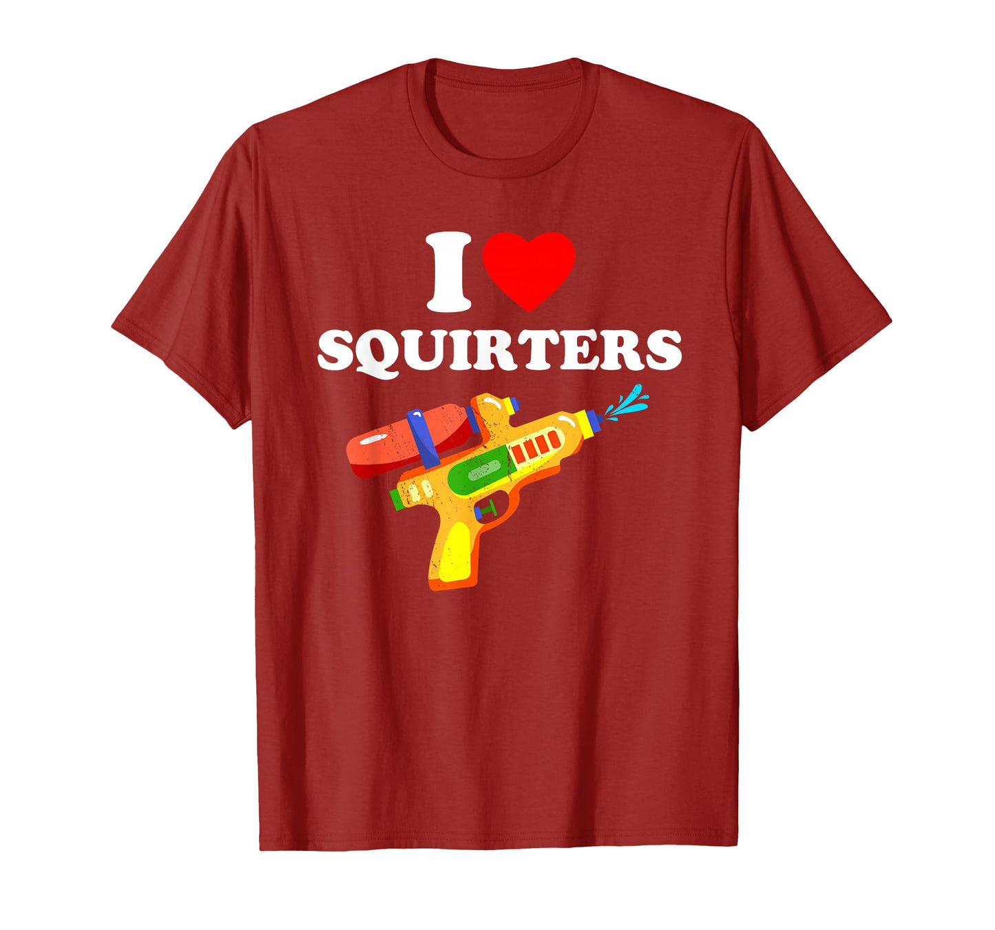 I Love Squirters Retro Design Fun 80's 90's Vintage T-Shirt