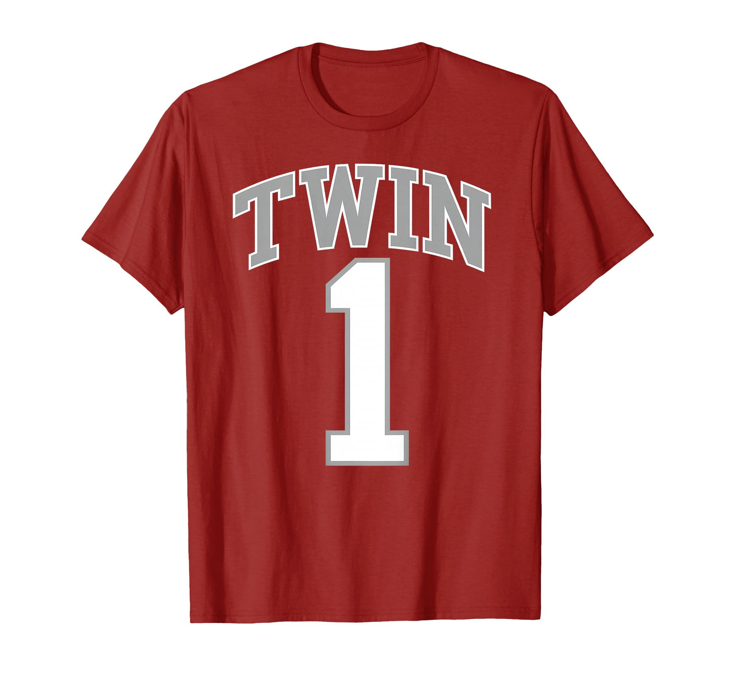 TWIN 1 and TWIN 2 matching adult & kids jersey funny T-Shirt