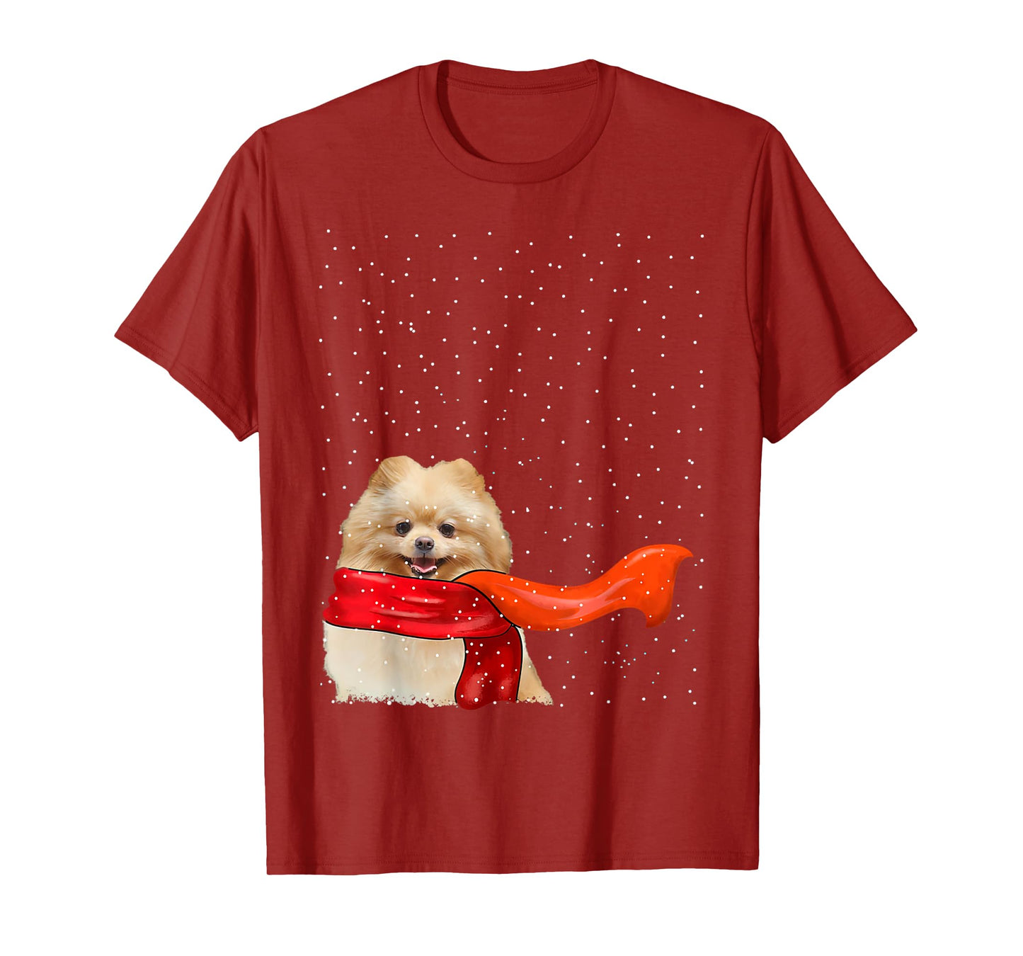 Pomeranian Dog Winter Christmas Sweater Xmas Pet T-Shirt for Men Women
