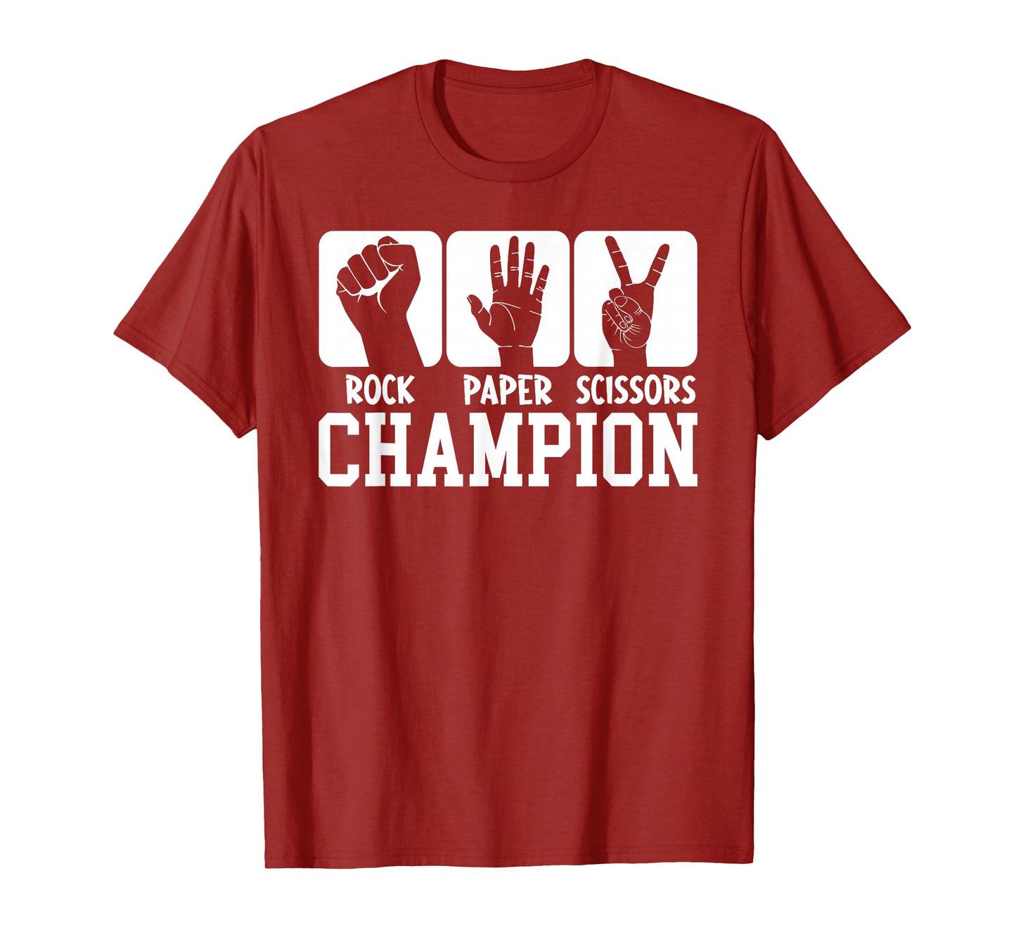 Funny Game Rock Paper Scissors Champion T-Shirt