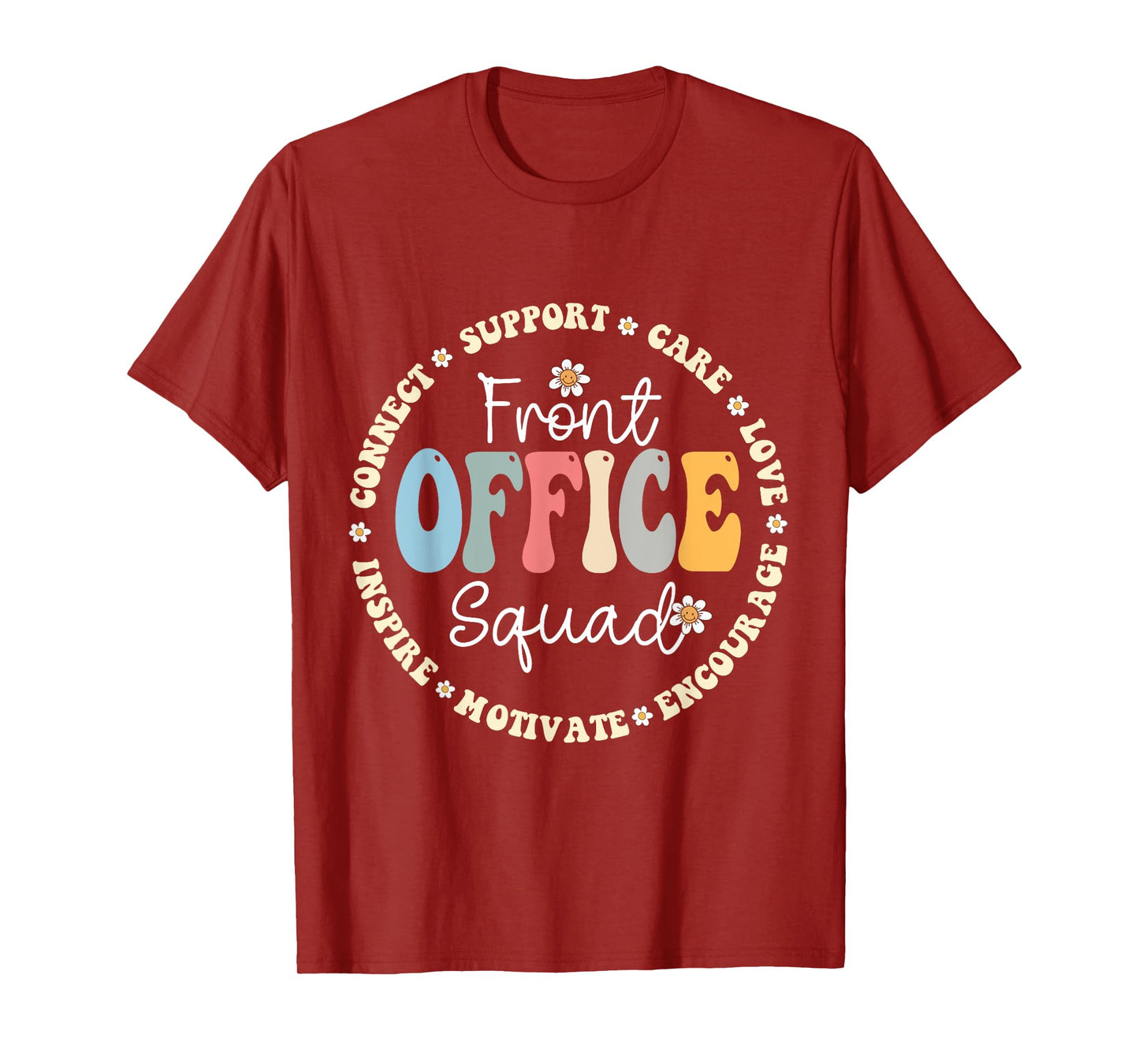 Retro School Secretary Admin Appreciation Front Office Squad T-Shirt