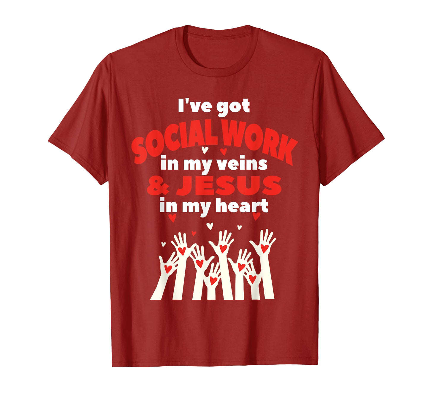 Social Worker Christian Jesus MSW Student Work Masters Grad T-Shirt