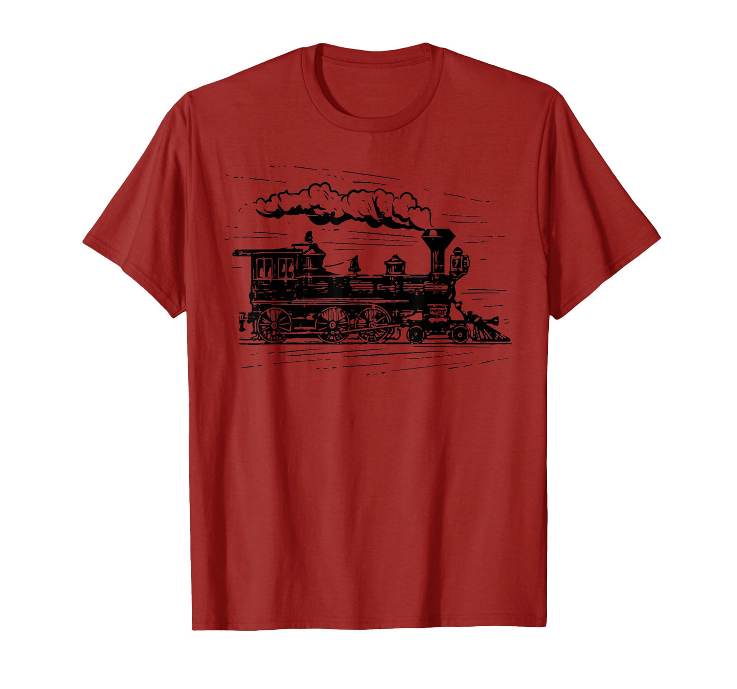 Steam Train Locomotive Engineer Railway Men Women Kids Boys T-Shirt