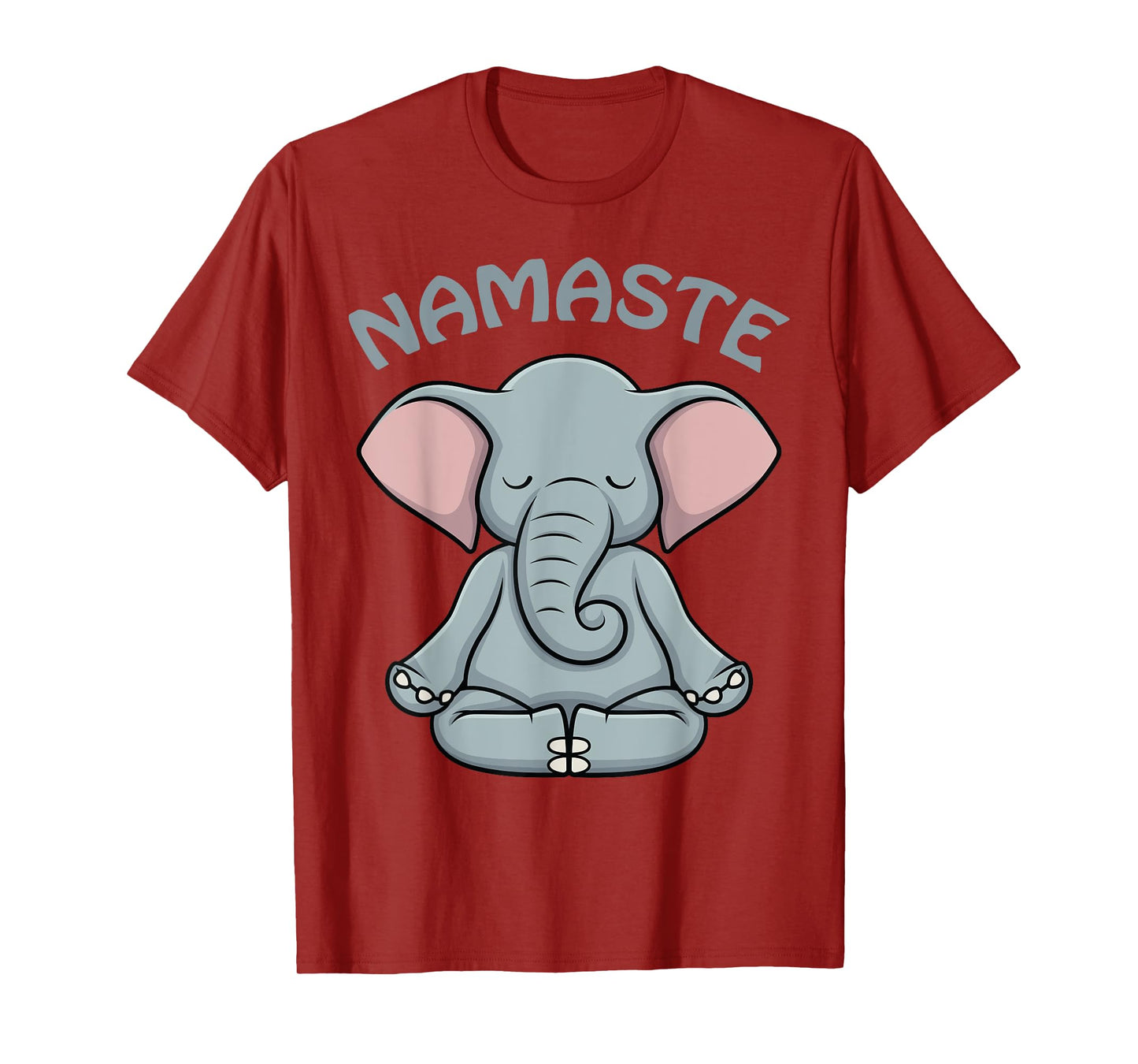 Elephant Yoga Shirt Funny Elephant Lovers Namaste Hatha Yoga T-Shirt