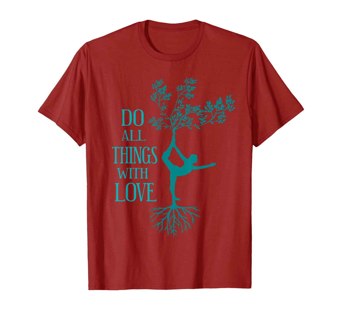 Yoga Love - Dancer Tree Pose T-Shirt T-Shirt