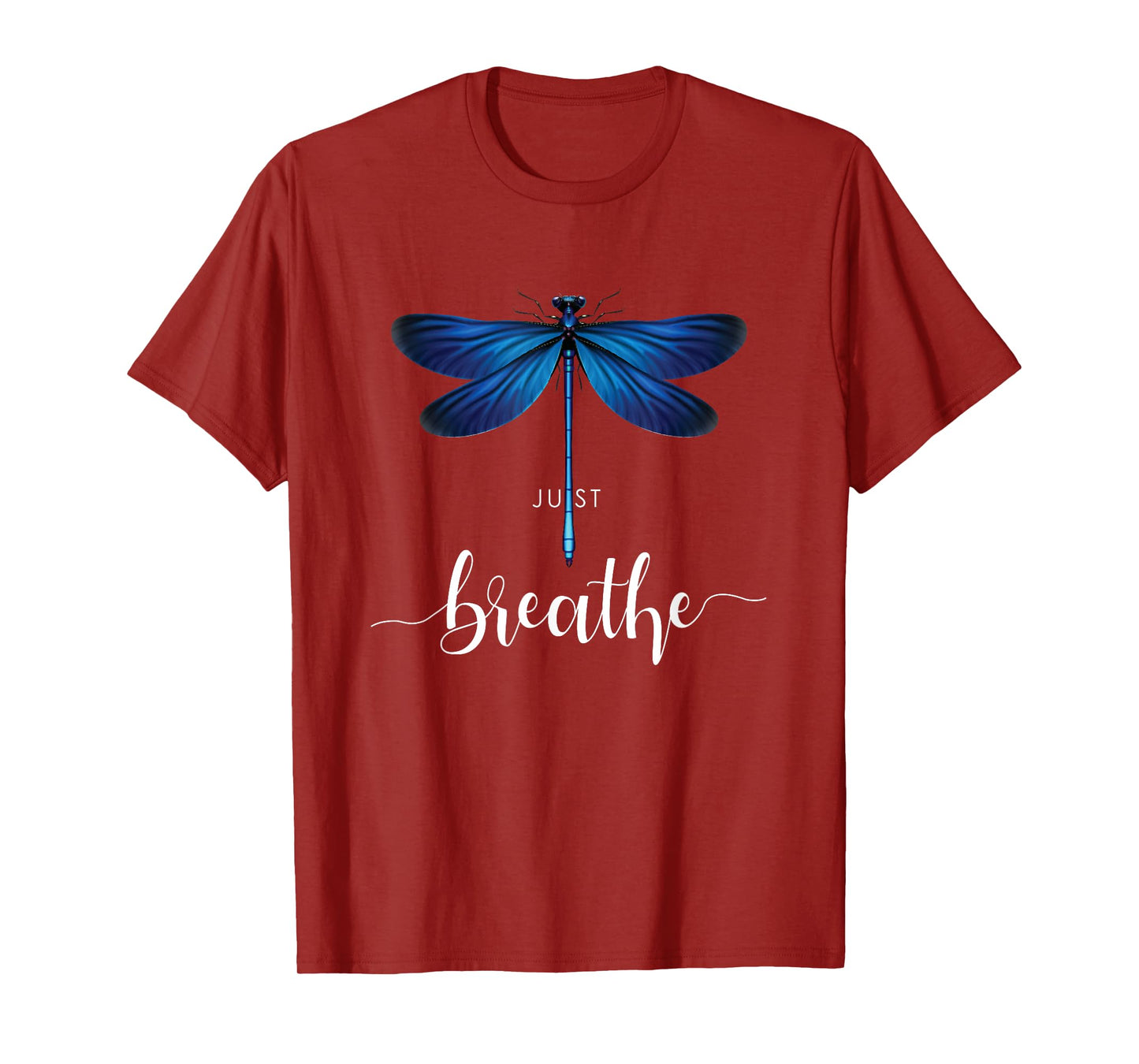 Just Dragonfly Tattoo Motif Summer Breathe Meditation Yoga Cute T-Shirt
