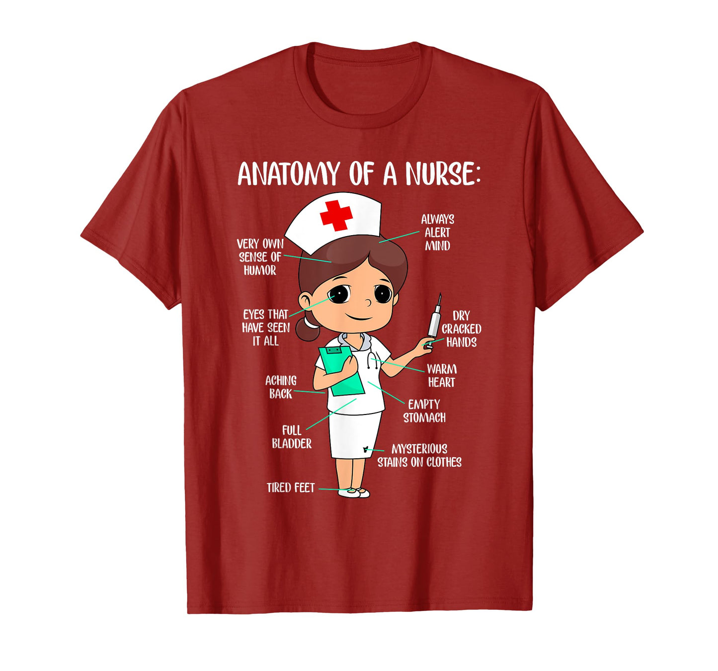 The anatomy of a nurse T-Shirt