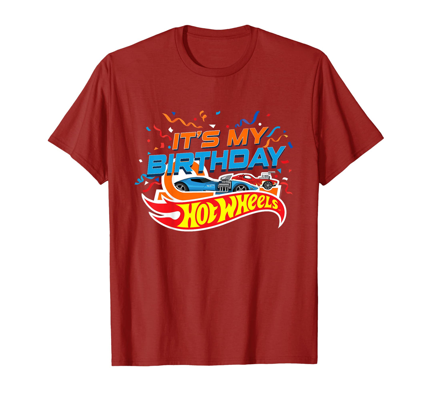 Kids Hot Wheels It's My Birthday Confetti T-Shirt