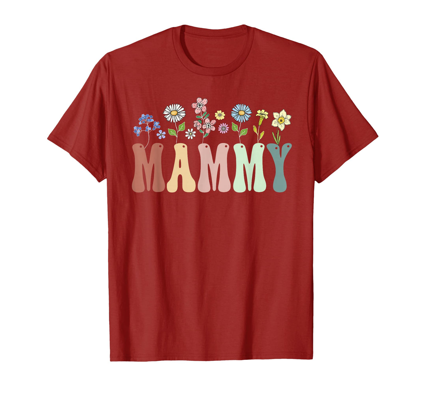 Mammy Gifts Women Wildflower Floral Design Mammy T-Shirt