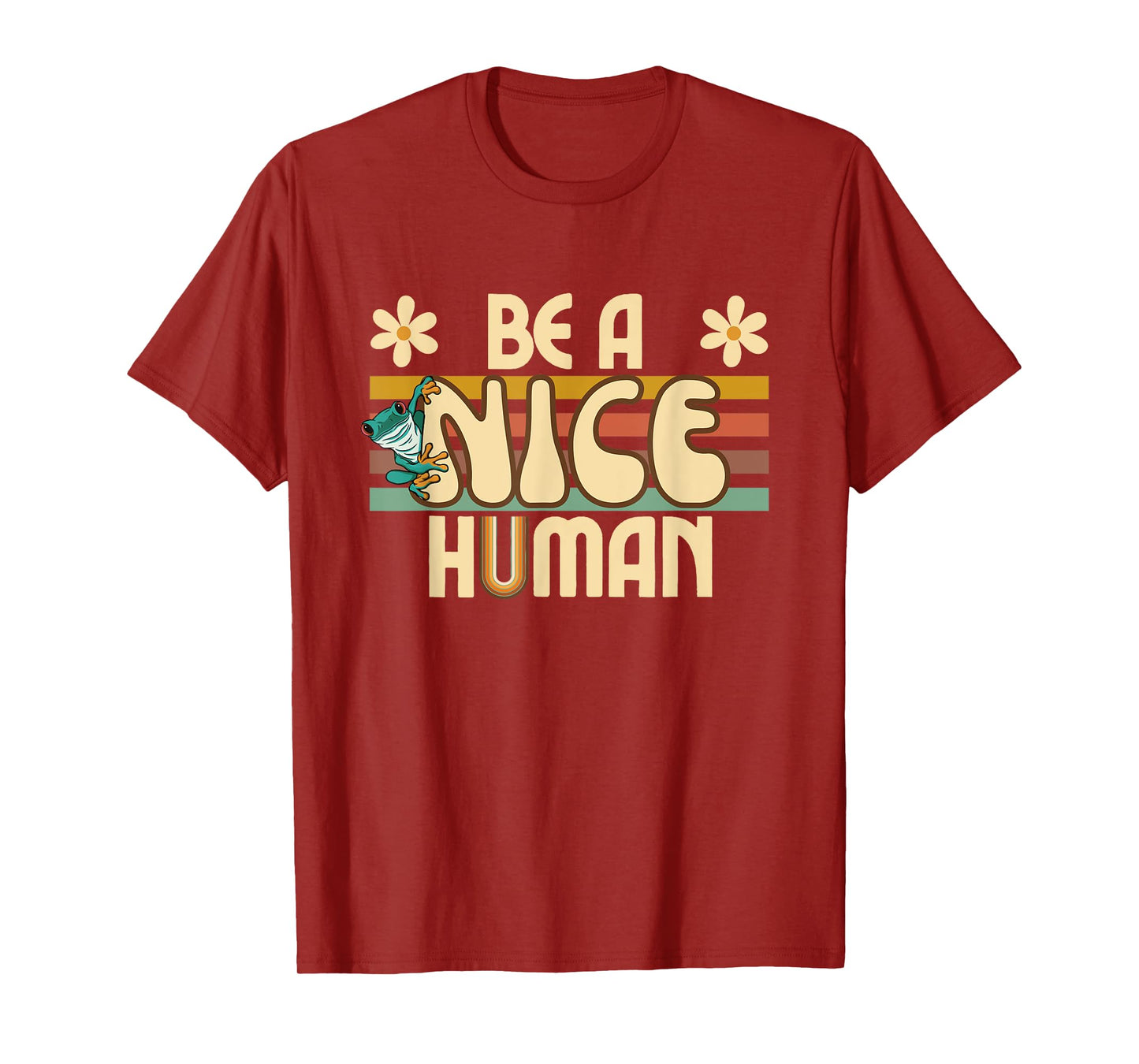 Be A Nice Human Retro Kindness T-Shirt