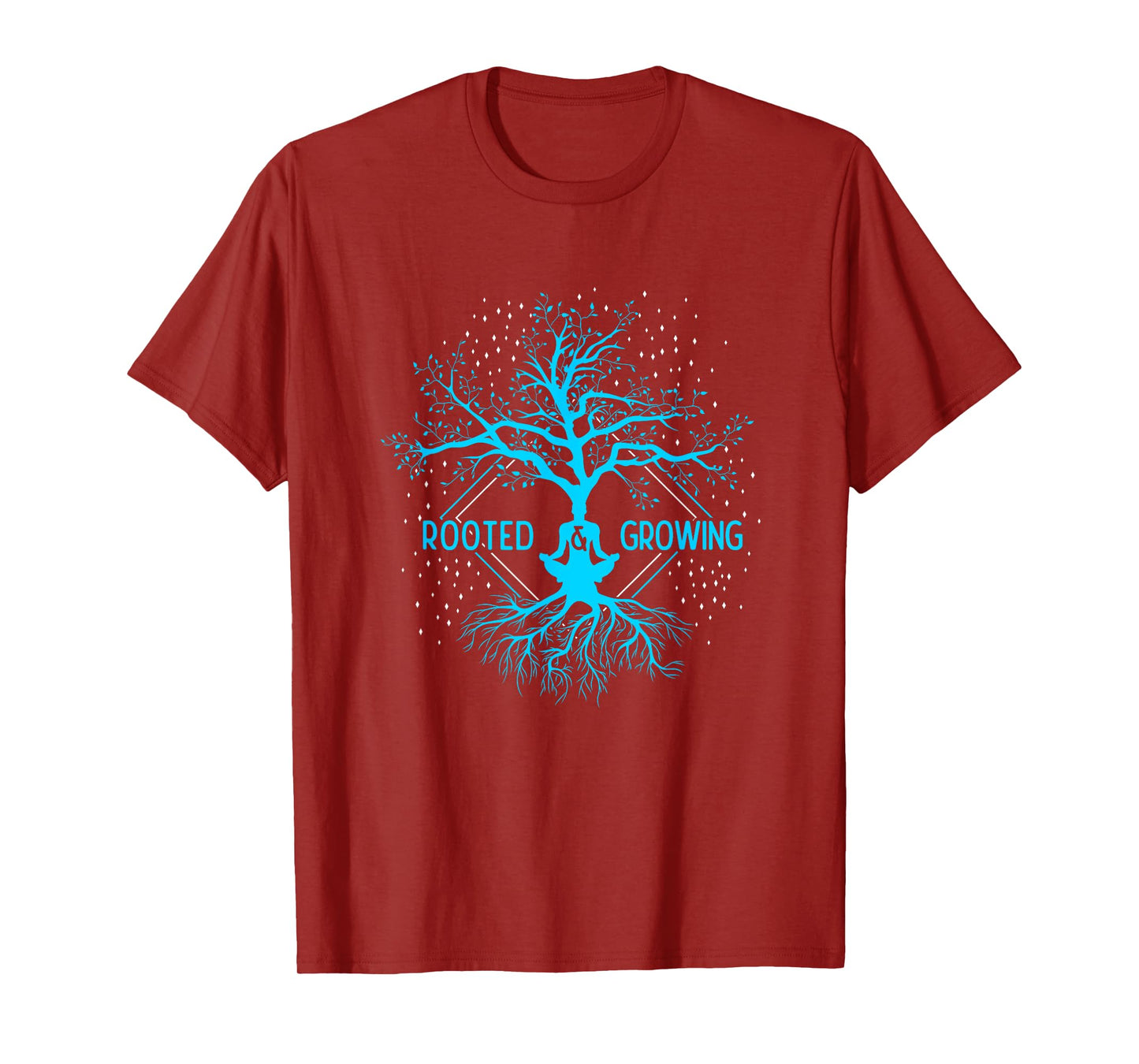 Yoga Rooted & Growing Meditation Tree Of Life Yoga T-Shirt