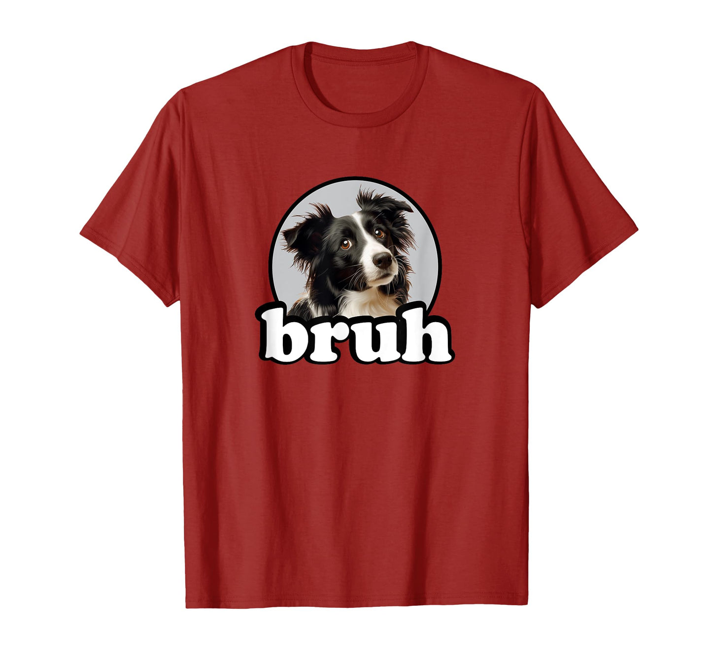 Cute Mens Womens Kids Bro Bruh Border Collie Lover T-Shirt