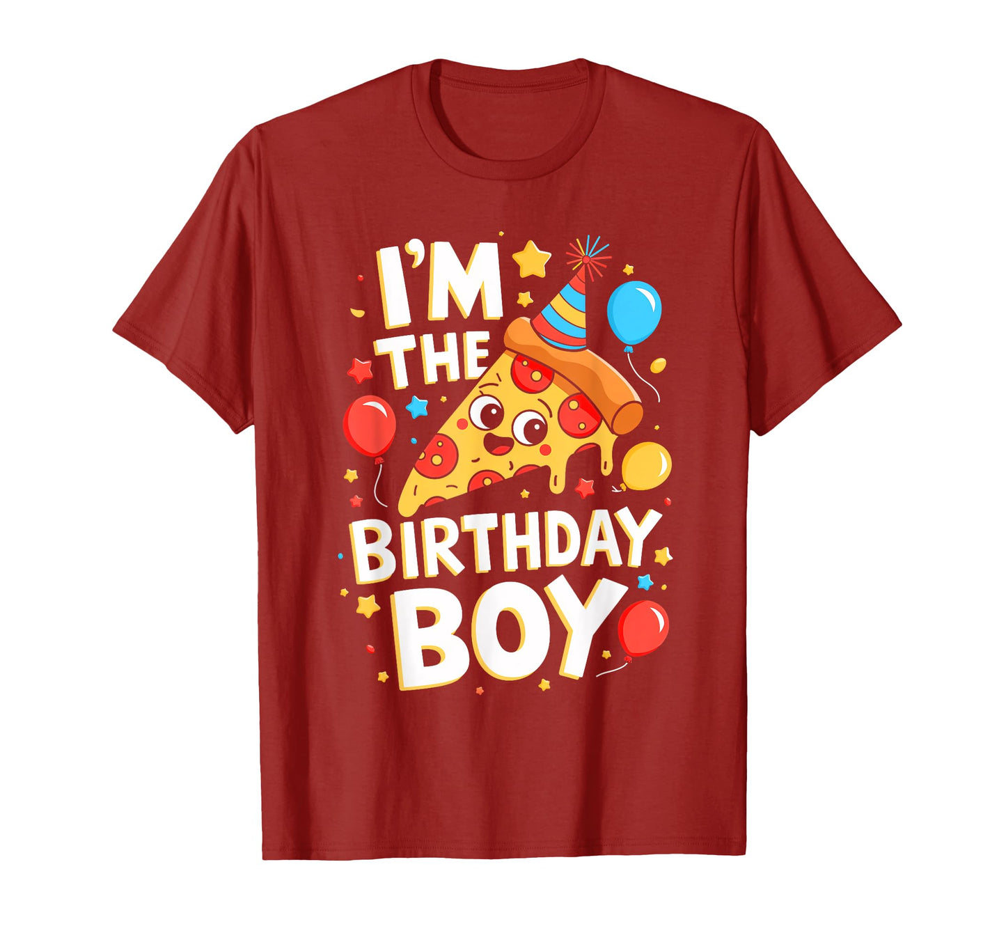 Pizza Birthday Boy Pizza Theme Bday Party Costume T-Shirt