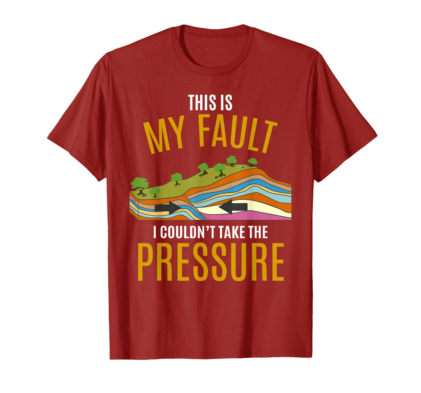 Tectonic Plates Model Earthquake Sorry Shirt T-Shirt