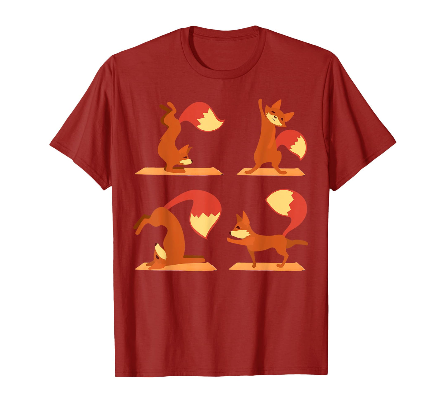Fox Yoga TShirt Funny Gift for Fox Lovers T-Shirt