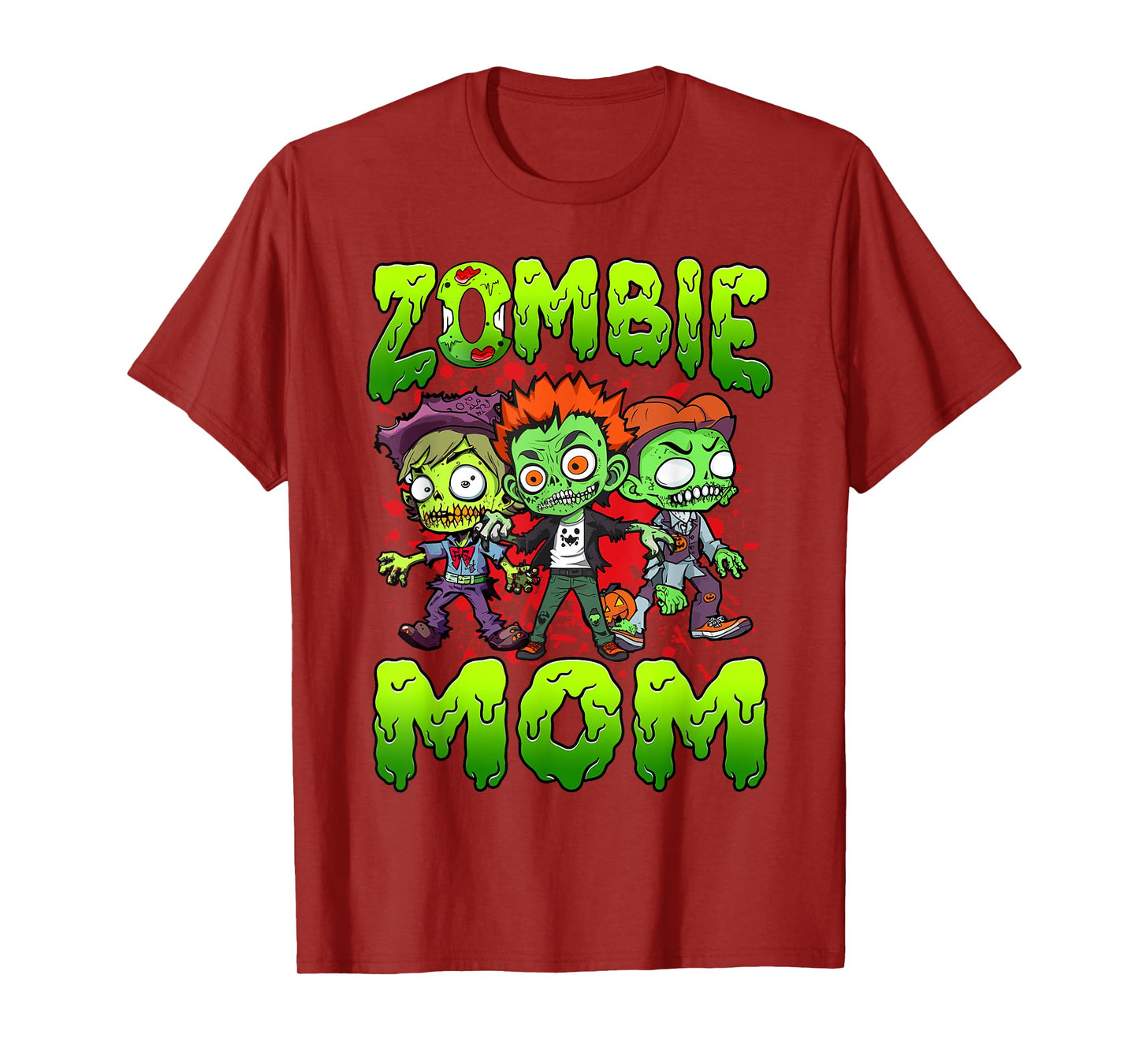 Zombie Mom Halloween Costume Family Matching T-Shirt