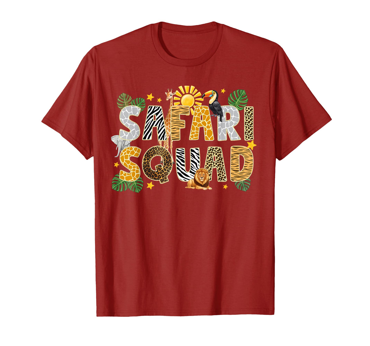 Safari Squad Zoo Jungle Animal Birthday Family Matching T-Shirt