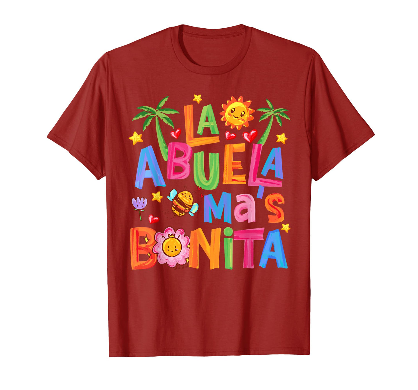 La Abuela Más Bonita Mom Cute Abuela Grandma Mother's Day T-Shirt