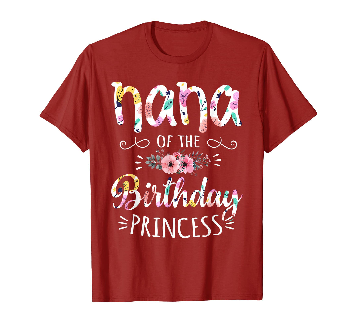 Nana of the Birthday Princess Birthday Party T-Shirt