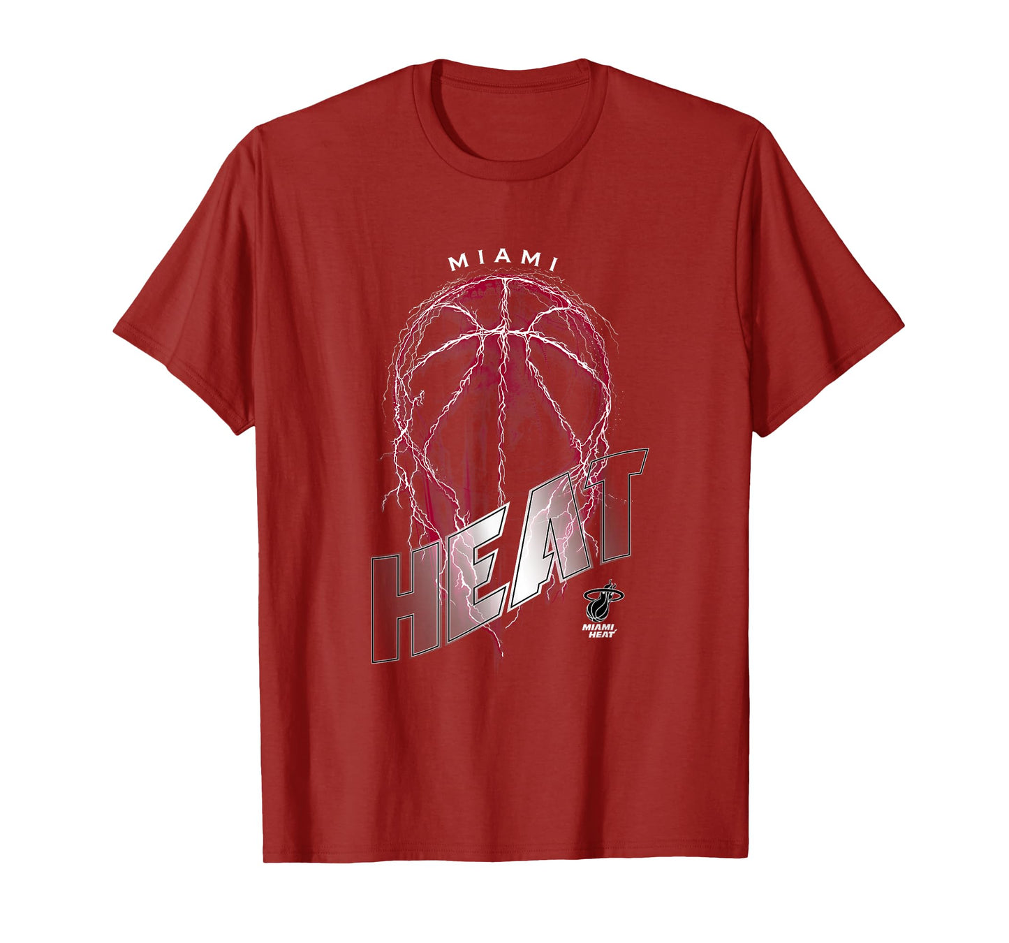 NBA Miami Heat Lightning Bolt Basketball Logo T-Shirt