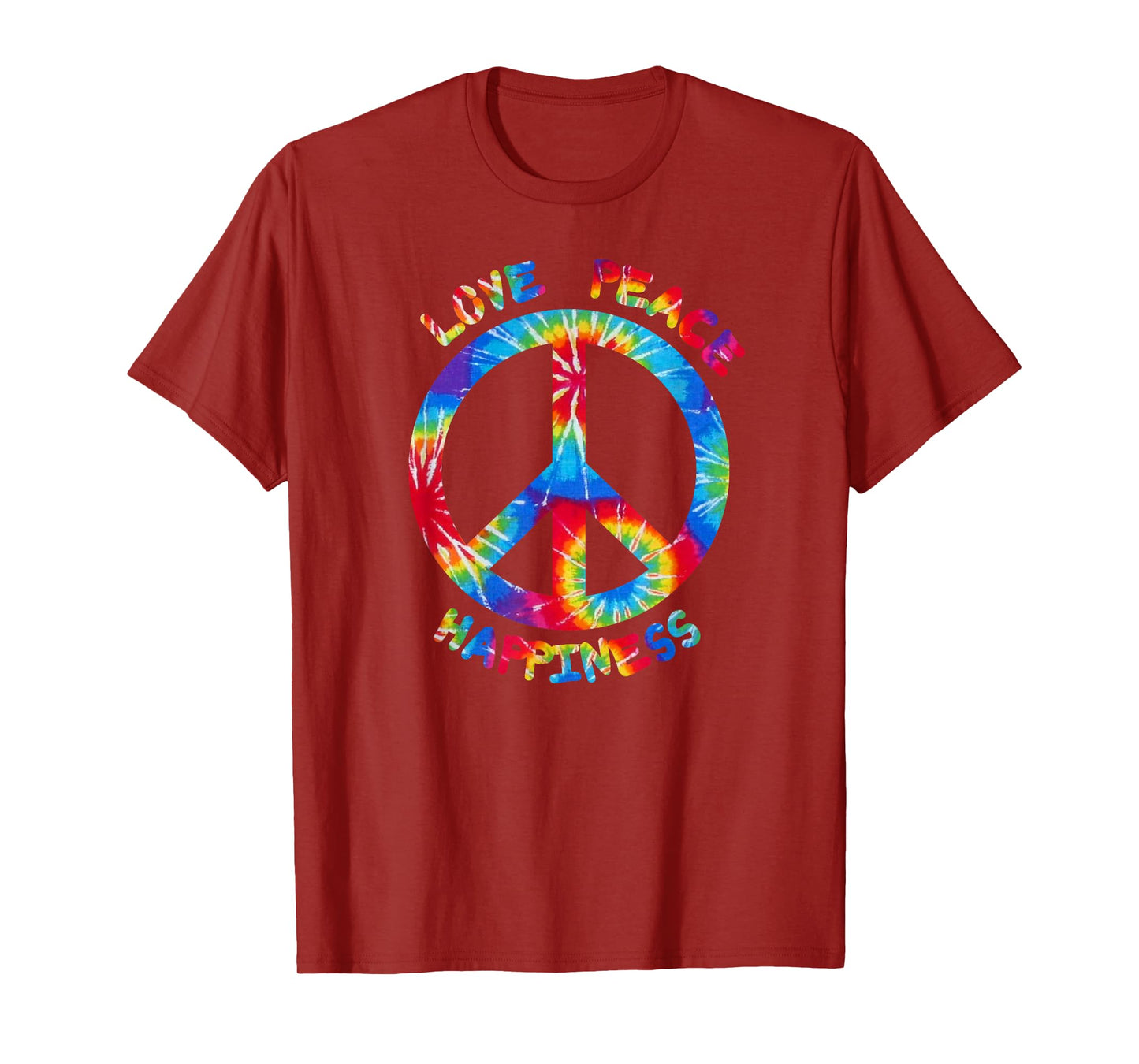 Hippie Peace Love Happiness I Peace Sign Hippies T-Shirt
