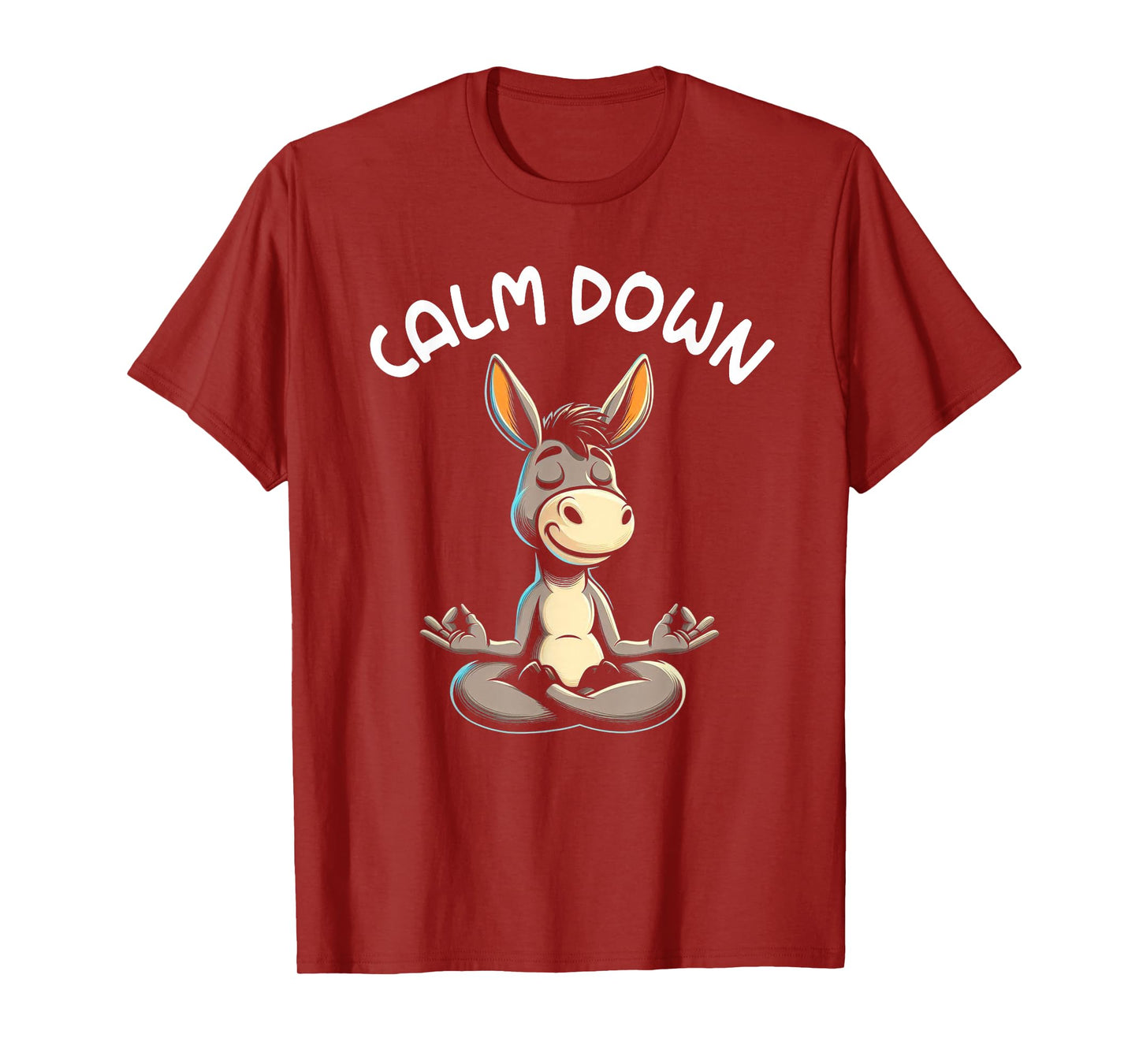 Donkey Calm Down Yoga Meditation T-Shirt