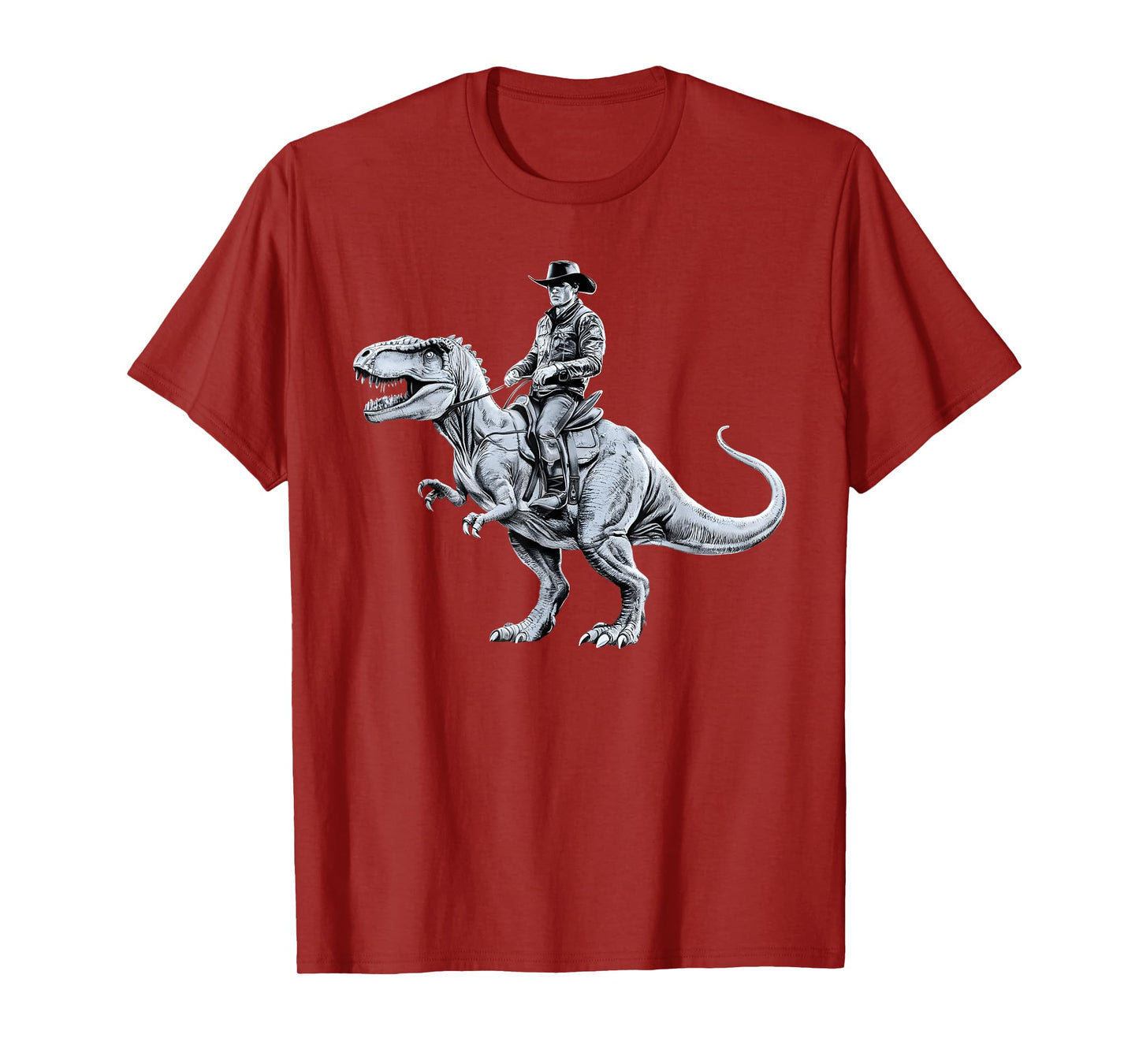 Dinosaur Funny Cowboy Cowgirl Western Country Graphic art T-Shirt
