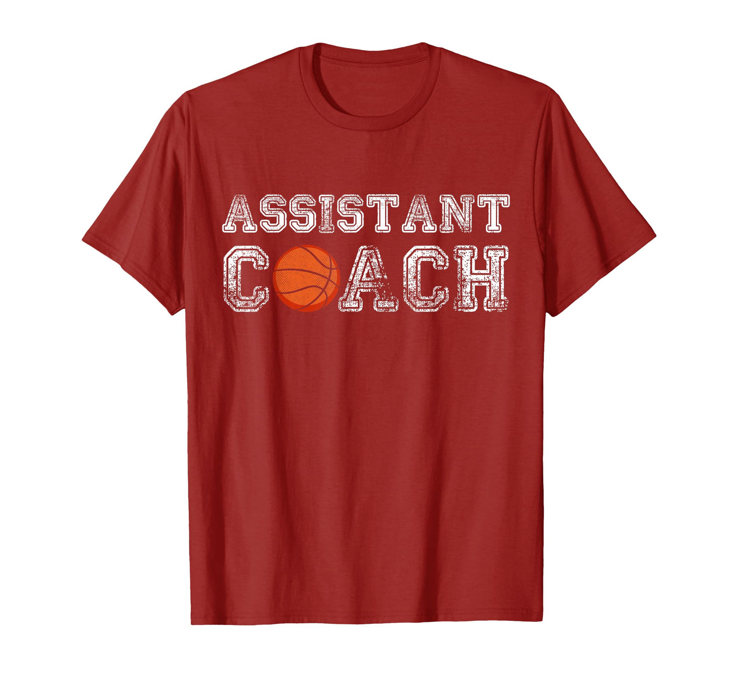 Assistant Basketball Coach Appreciation Coaching Distressed T-Shirt