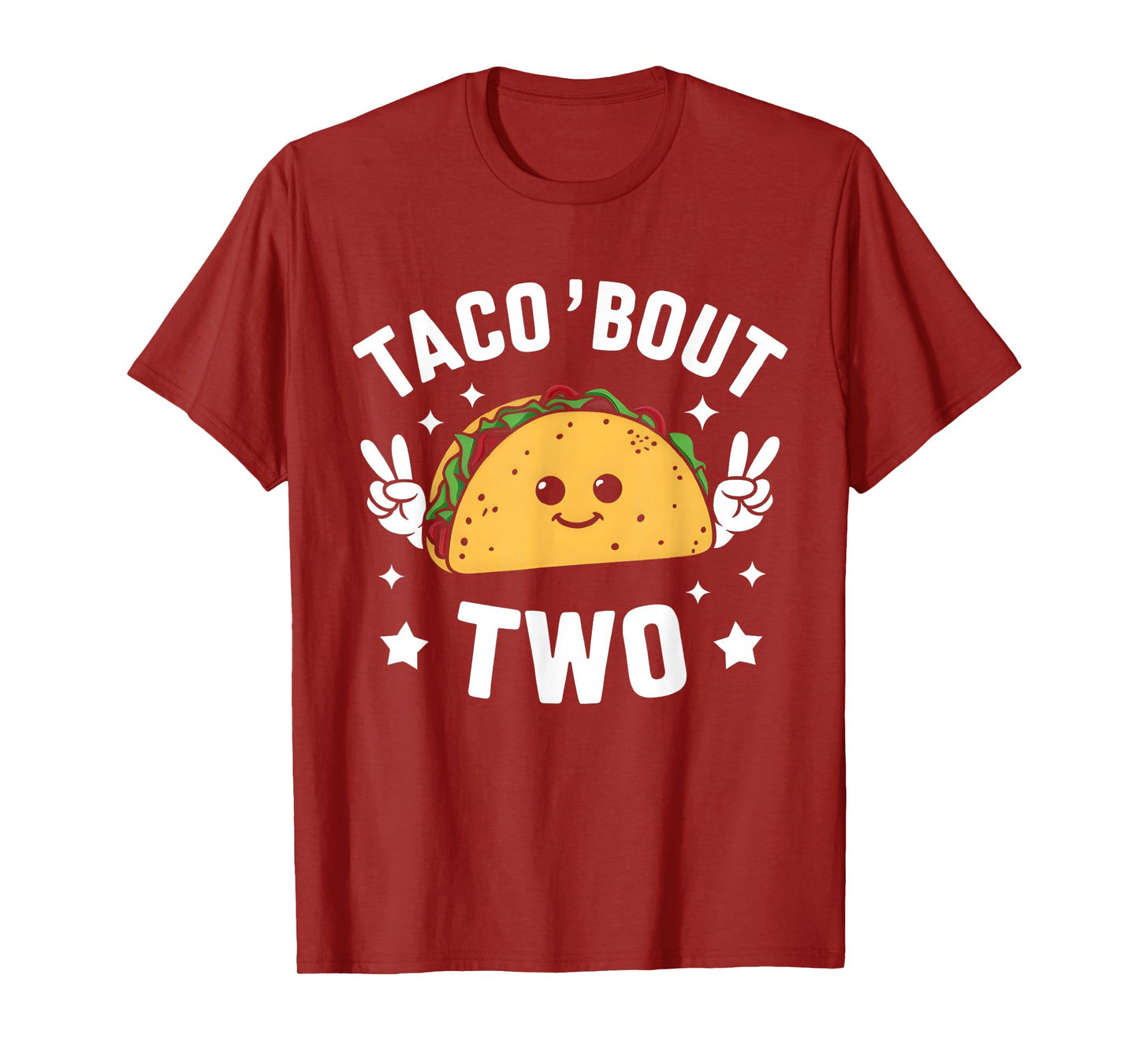 Taco Bout Two Mexican 2 year old Boy Girls Second Birthday T-Shirt