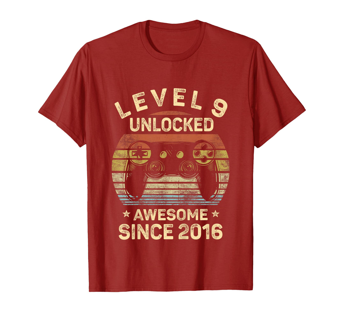 Kids Level 9 Unlocked 9th Birthday 9 Year Old Gifts Gamer Bday T-Shirt