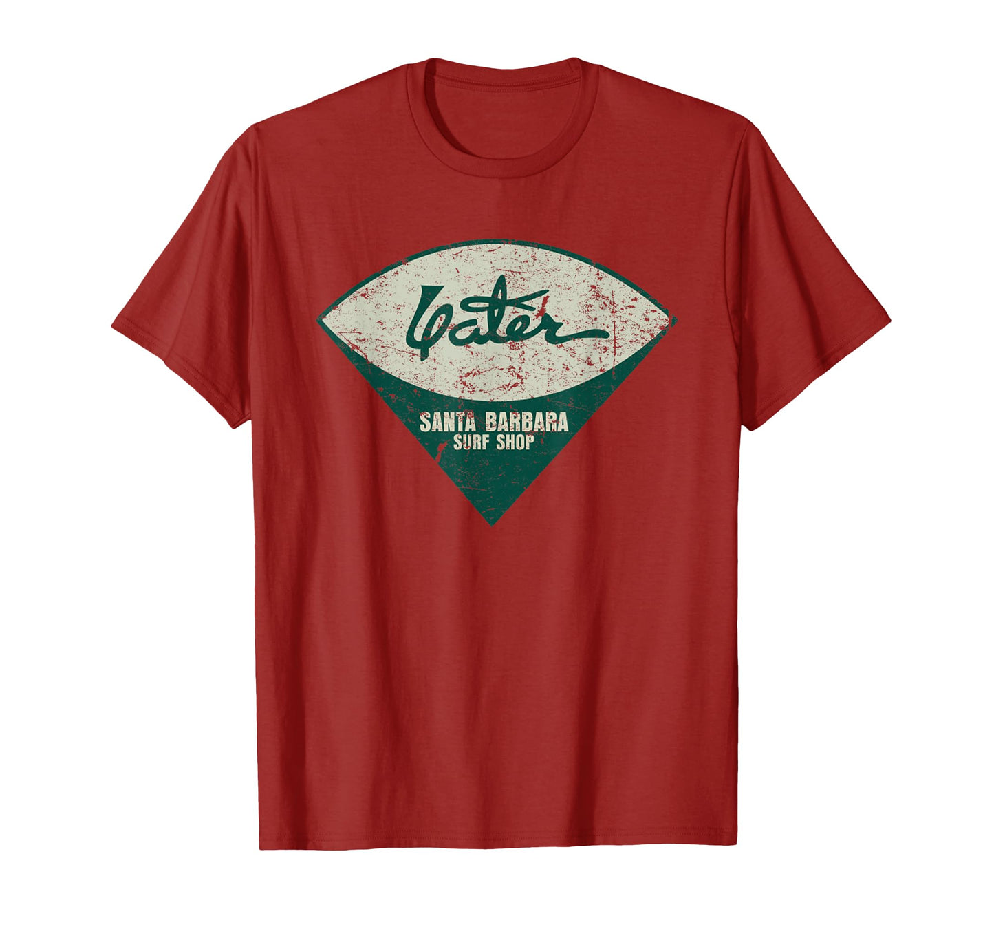 Vintage Yater Surf Surfboards Distressed Men And Women T-Shirt