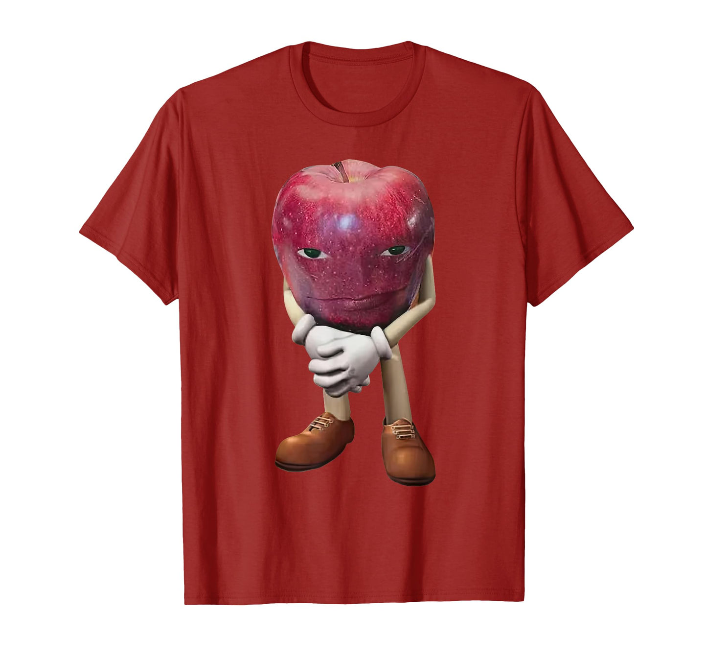 Me Asf Apple Funny Apple With Face Meme Wapple T-Shirt