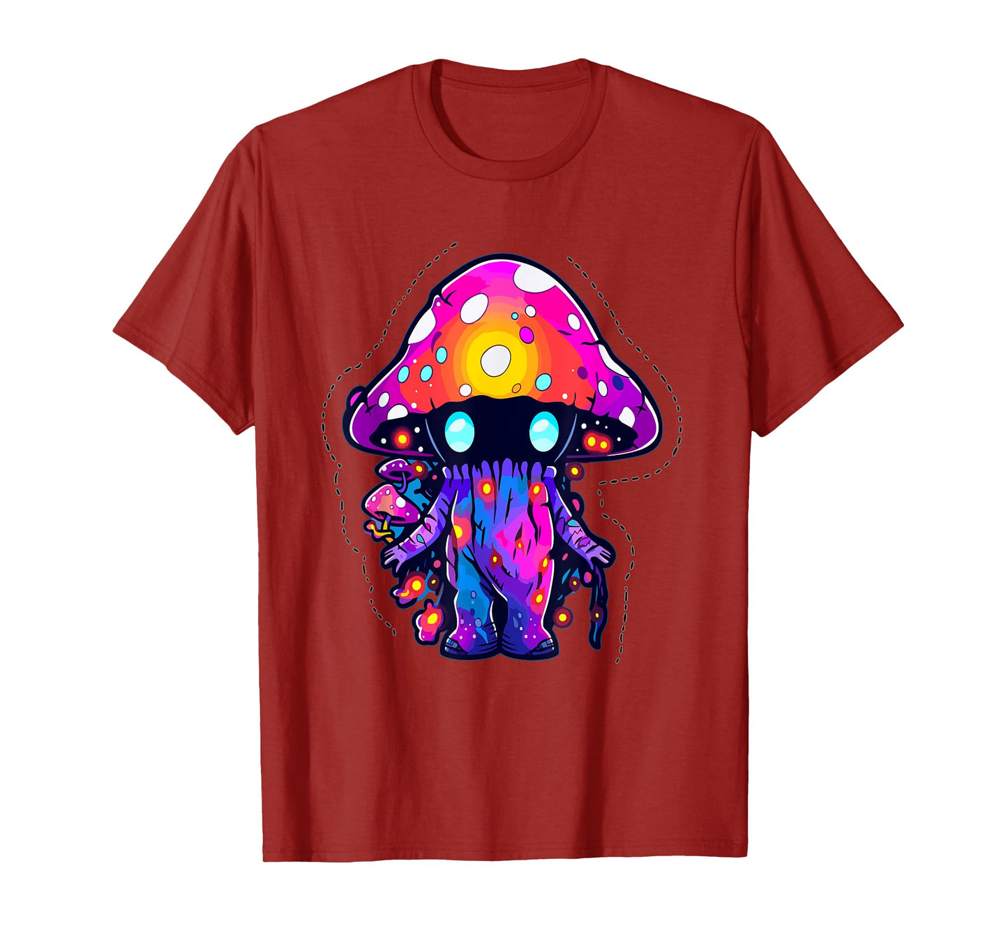 EDM Festival Trippy Art Mushroom Psychedelic Rave T-Shirt
